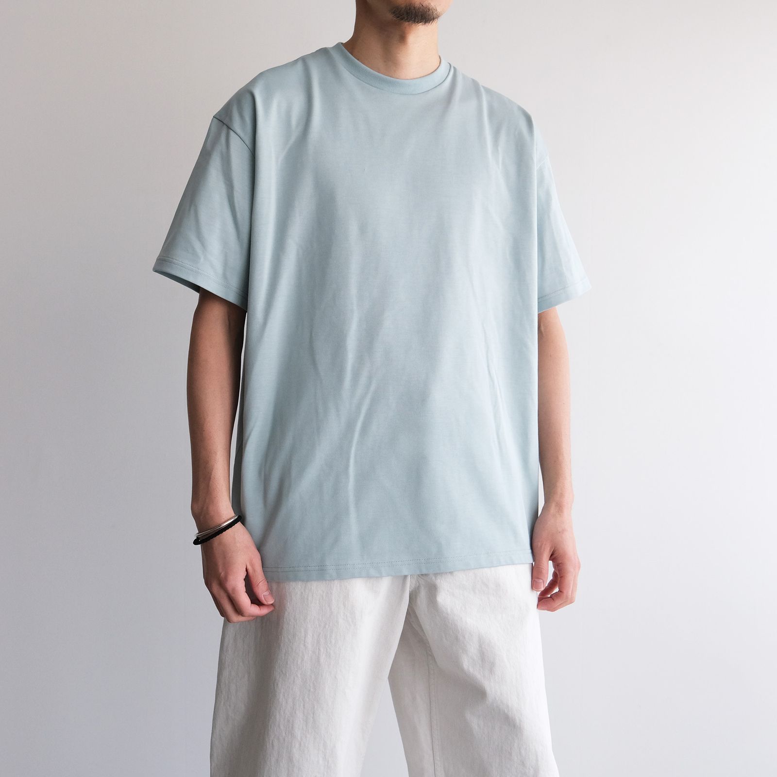 Tri Spun Cotton S/S Oversized Tee -Tシャツ-（Smoke Blue / スモークブルー）GM261-70351