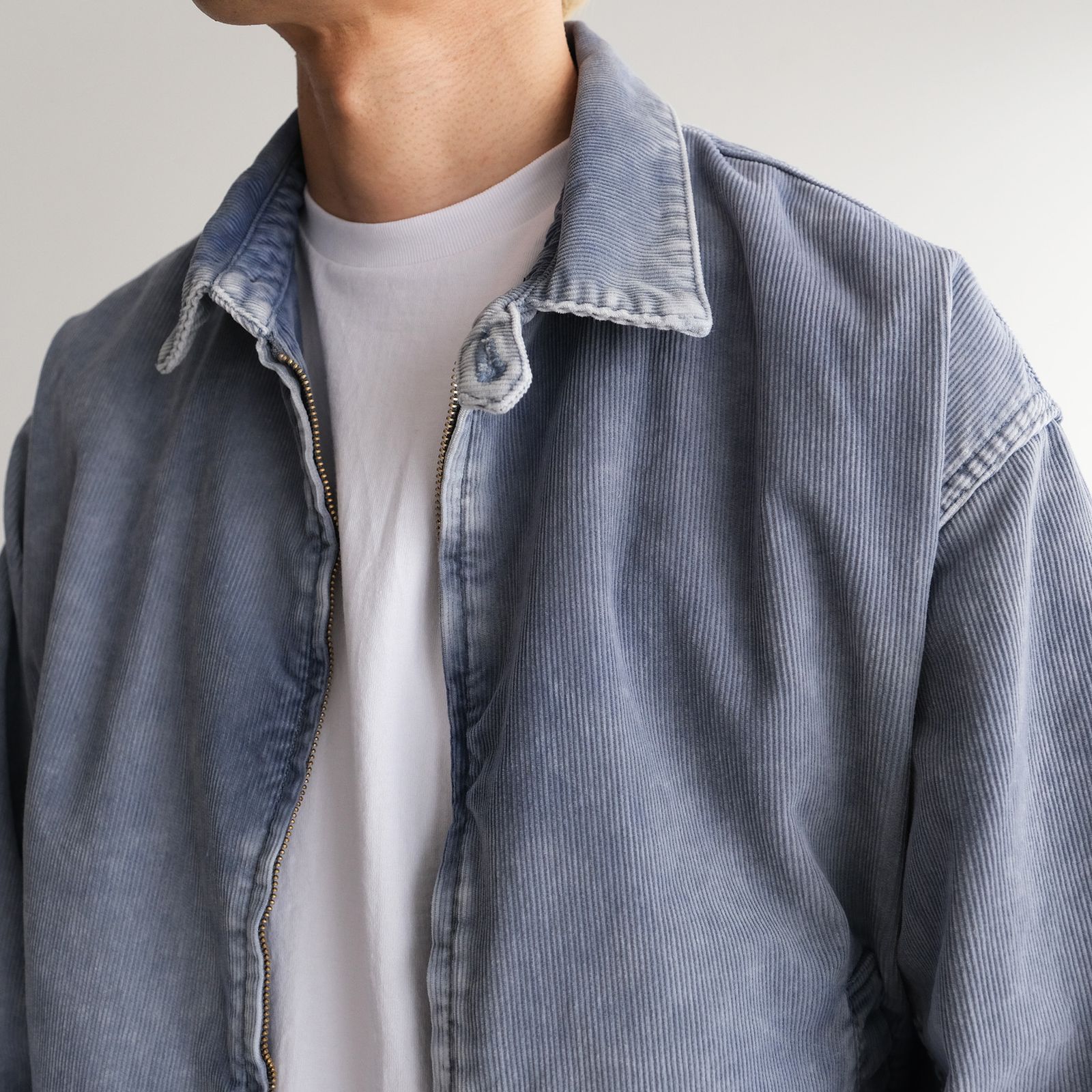 URU - Cotton Polyester Corduroy - Zip Up Blouson -ブルゾン