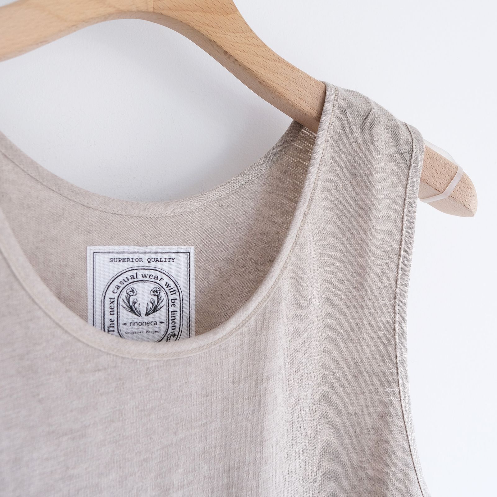 Linen Pique Tank Top -タンクトップ-（Natural / ナチュラル）