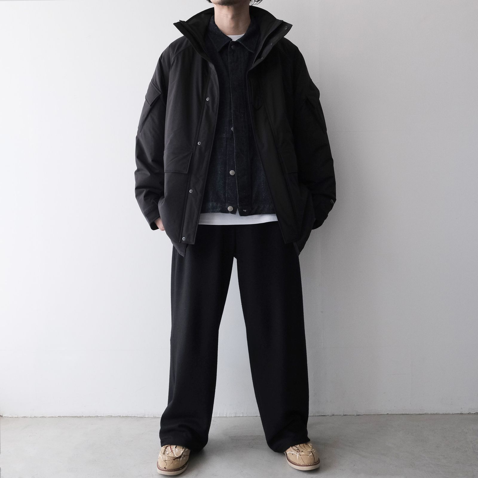 PERTEX SHIELD Insulated Military Parka -ジャケット-（Black / ブラック）GM263-30271