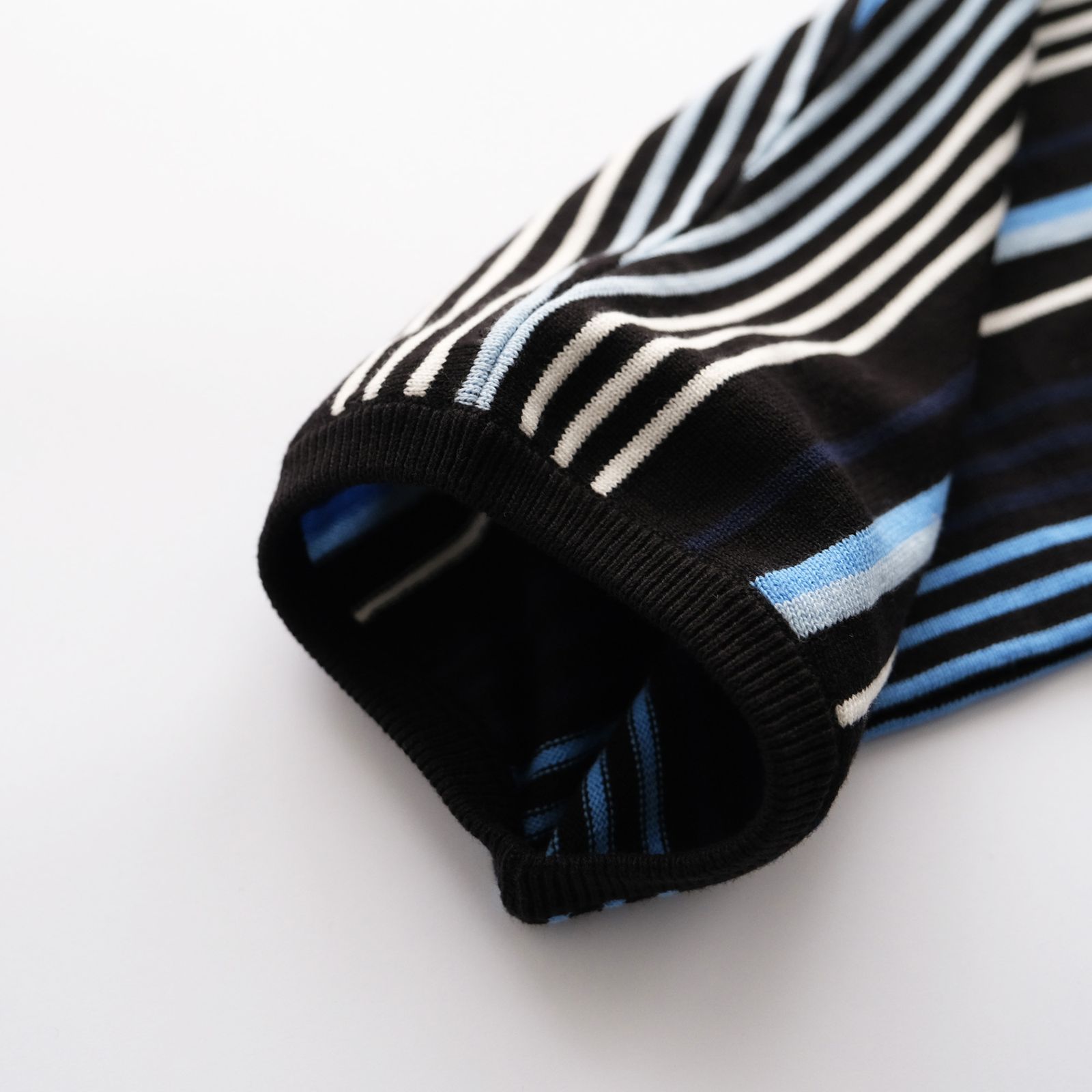 Gradation Stripe Polo -ポロシャツ-（Navy / ネイビー）