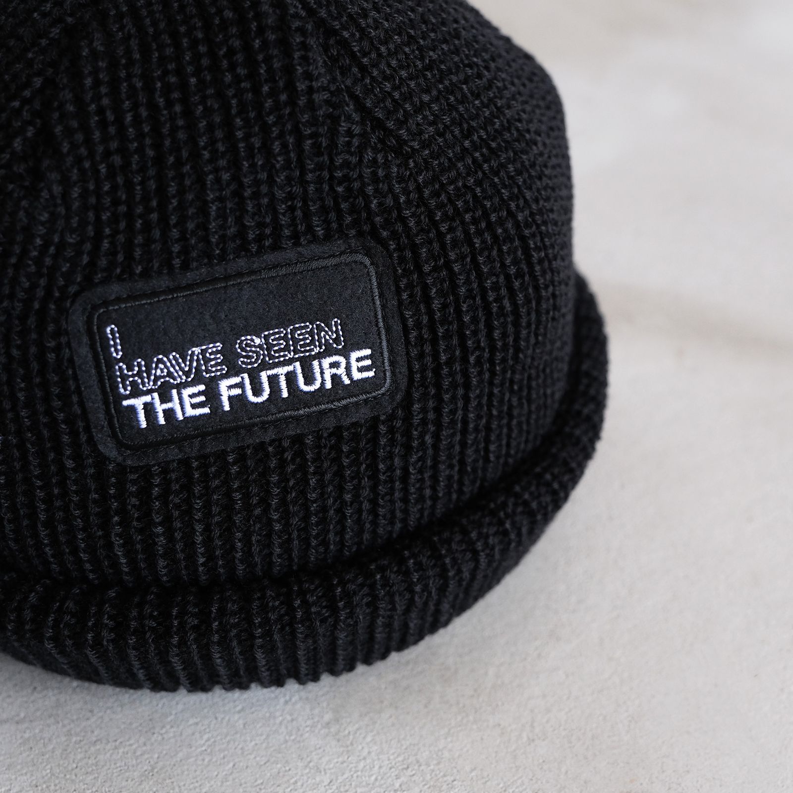 Roll Knit Beanie -ビーニー-（Black / ブラック）