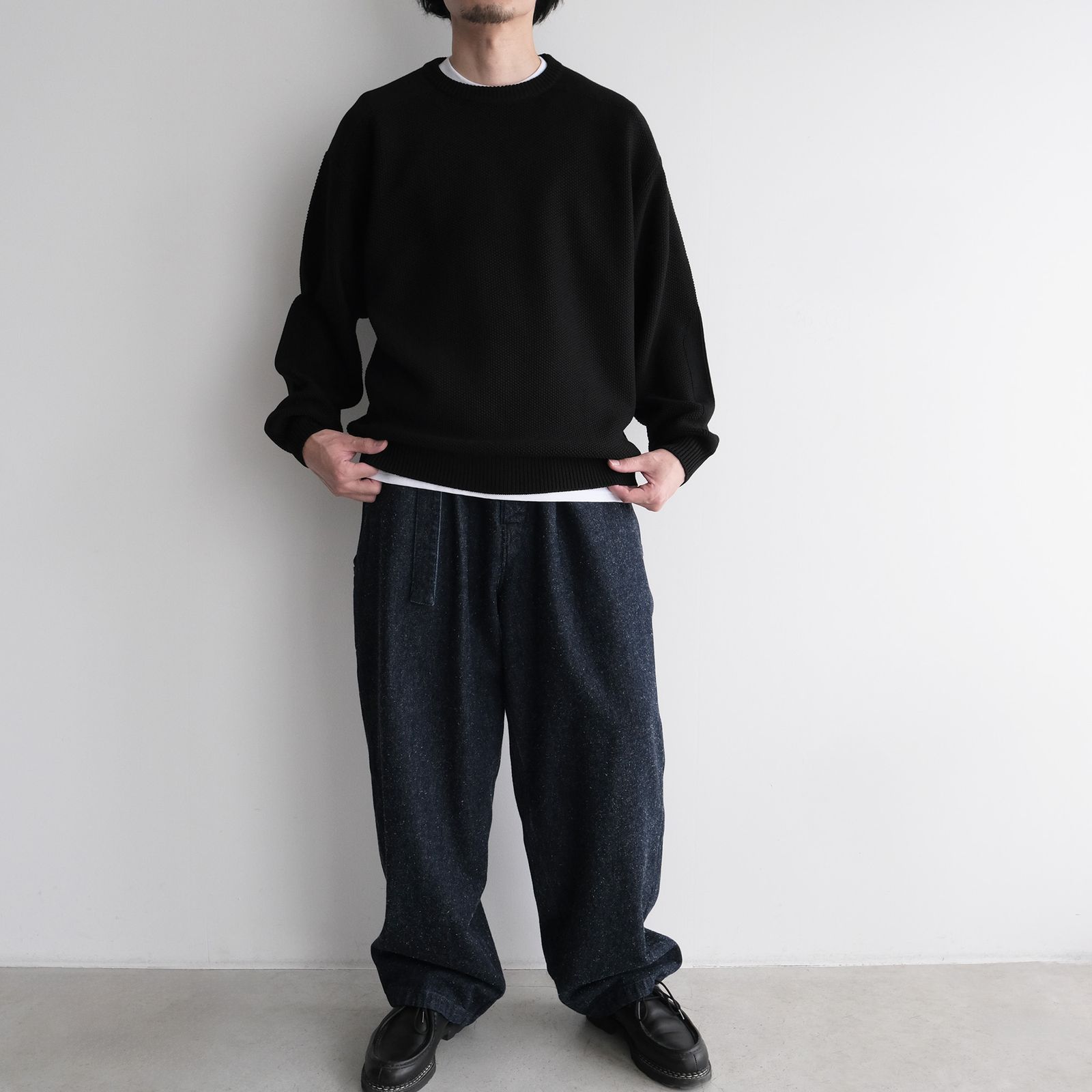 Soft Wool Command Sweather -ニット-（Black / ブラック）GU263-80600