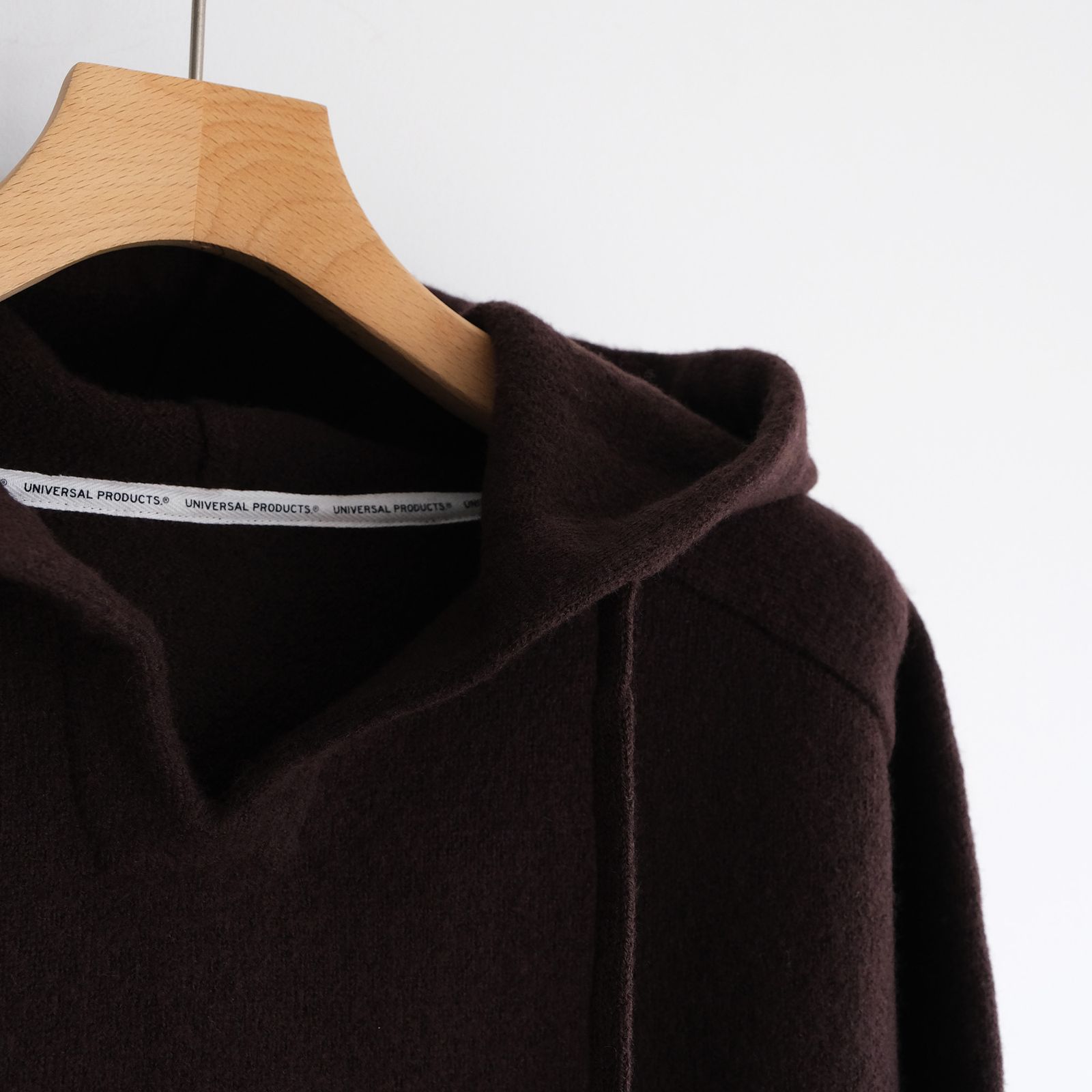 Felted Merino Wool Foodie Knit -パーカー-（Brown / ブラウン）