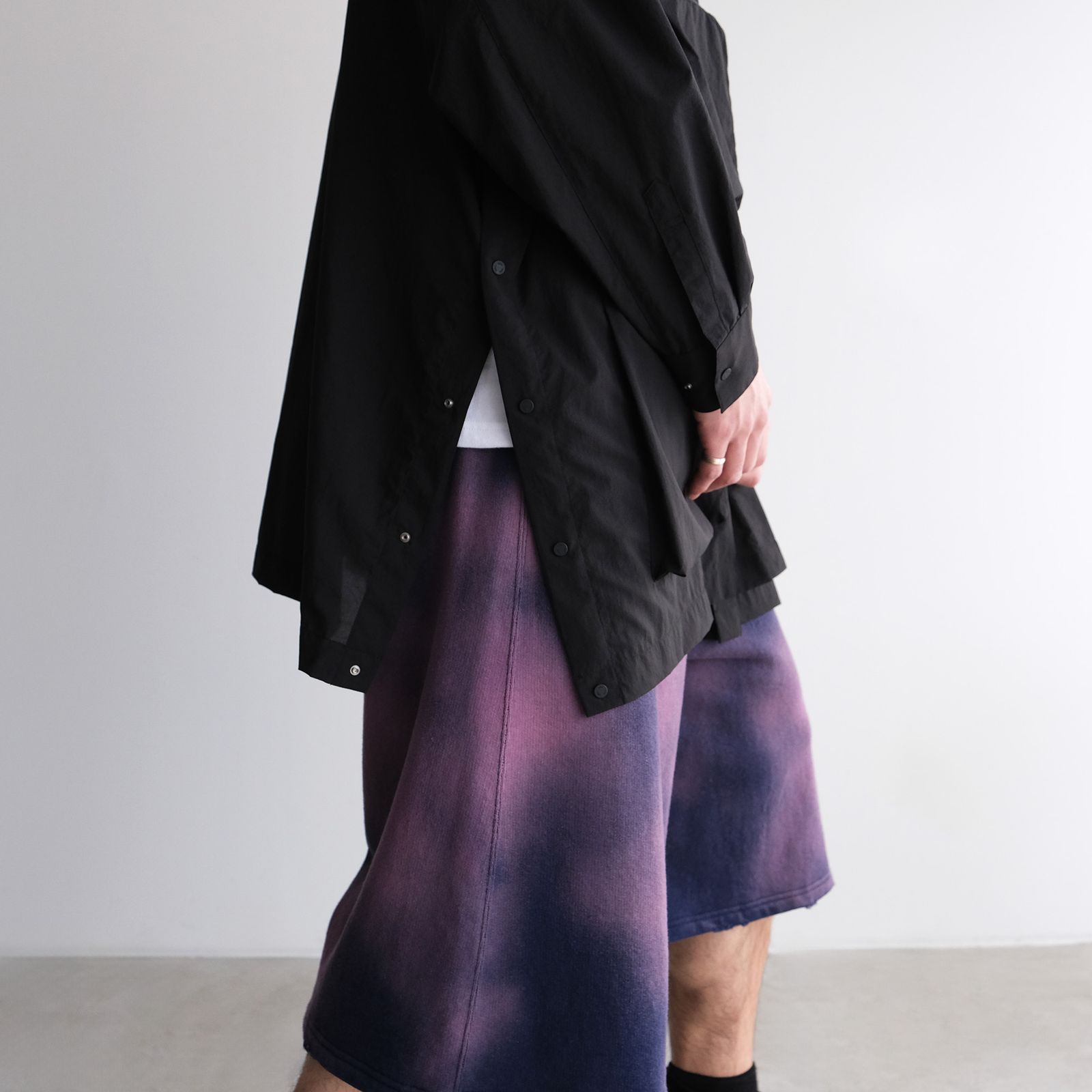 Pertex Utility Longline Shirt -シャツ-（Black / ブラック）