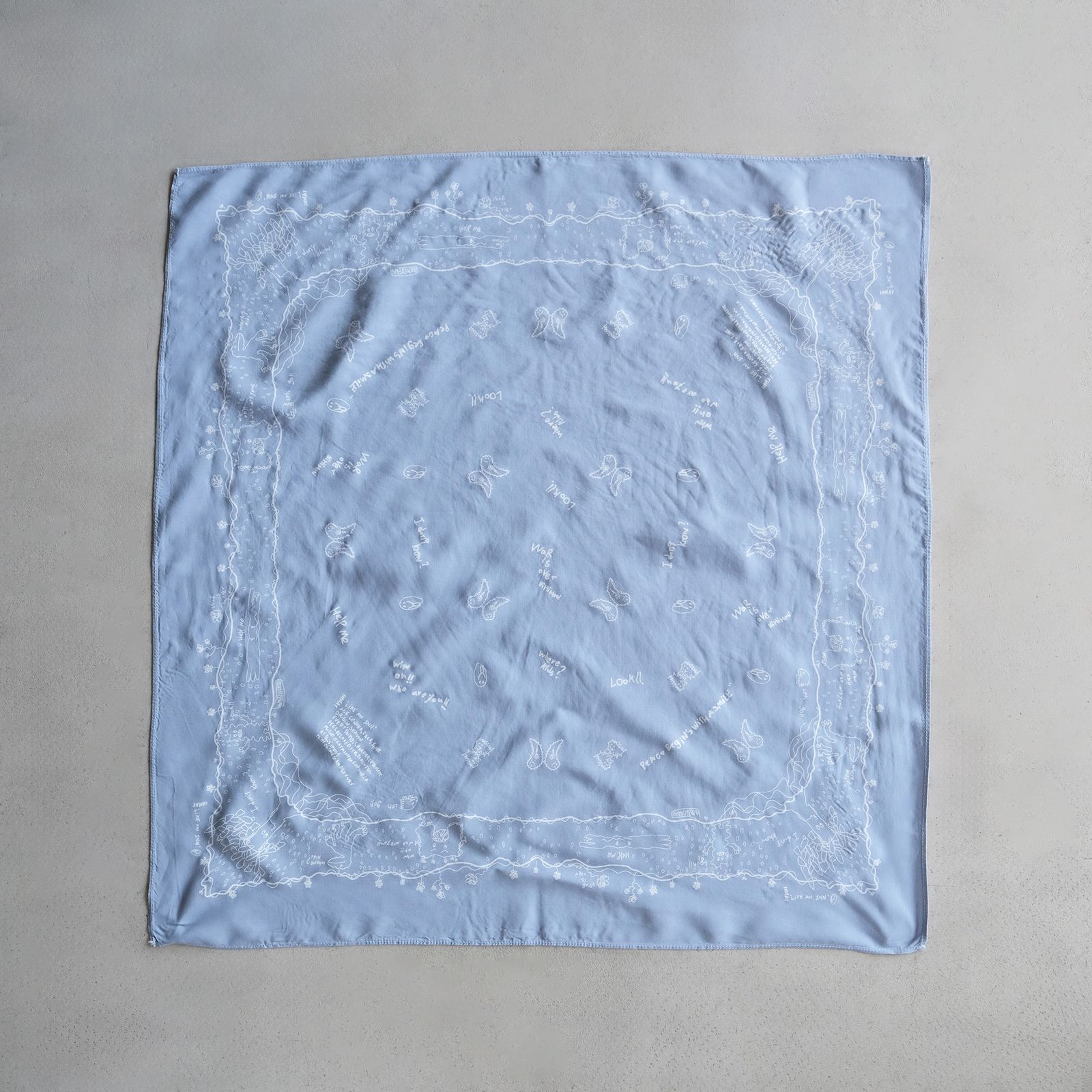 Rakugaki Bandana -バンダナ-（Sax Blue / サックスブルー）