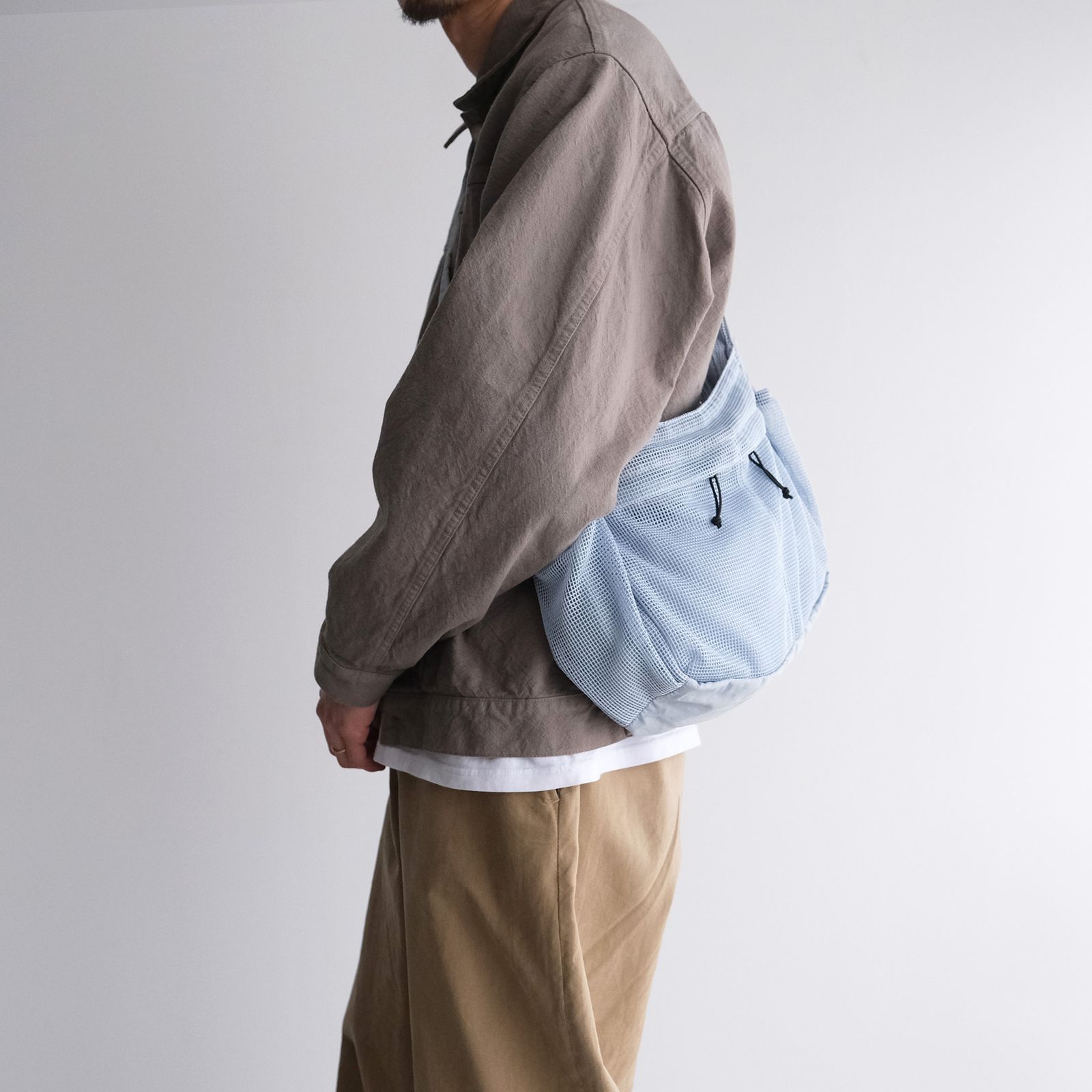 Mesh Shoulder Bag -バッグ-（Blue / ブルー）