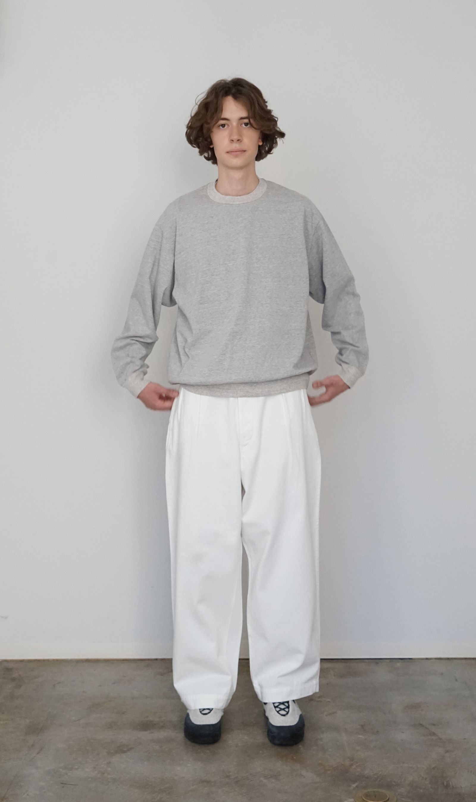 Satin Military Pants -パンツ-（Off White / オフホワイト）