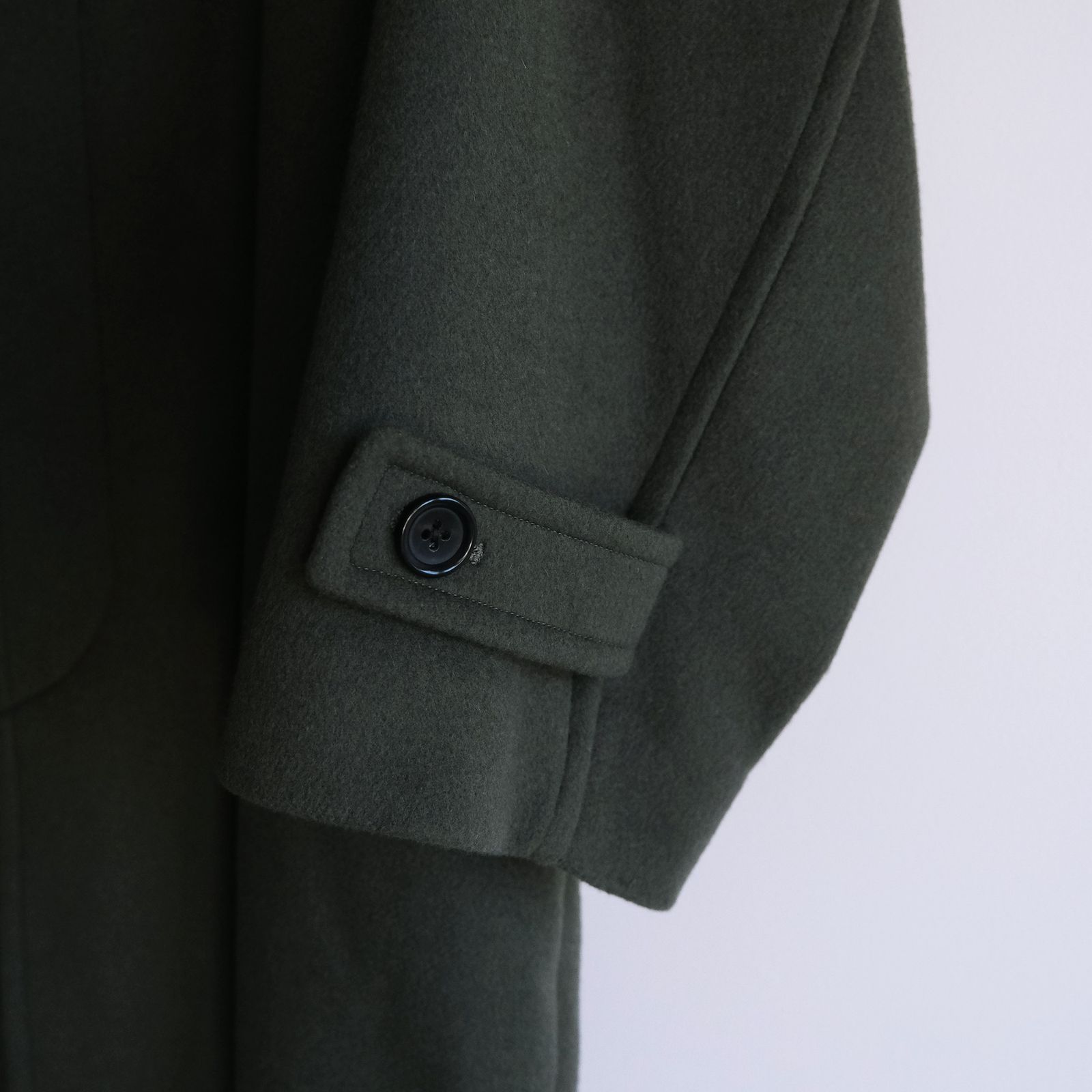Light Melton Oversized Coat -コート-（Green / グリーン）