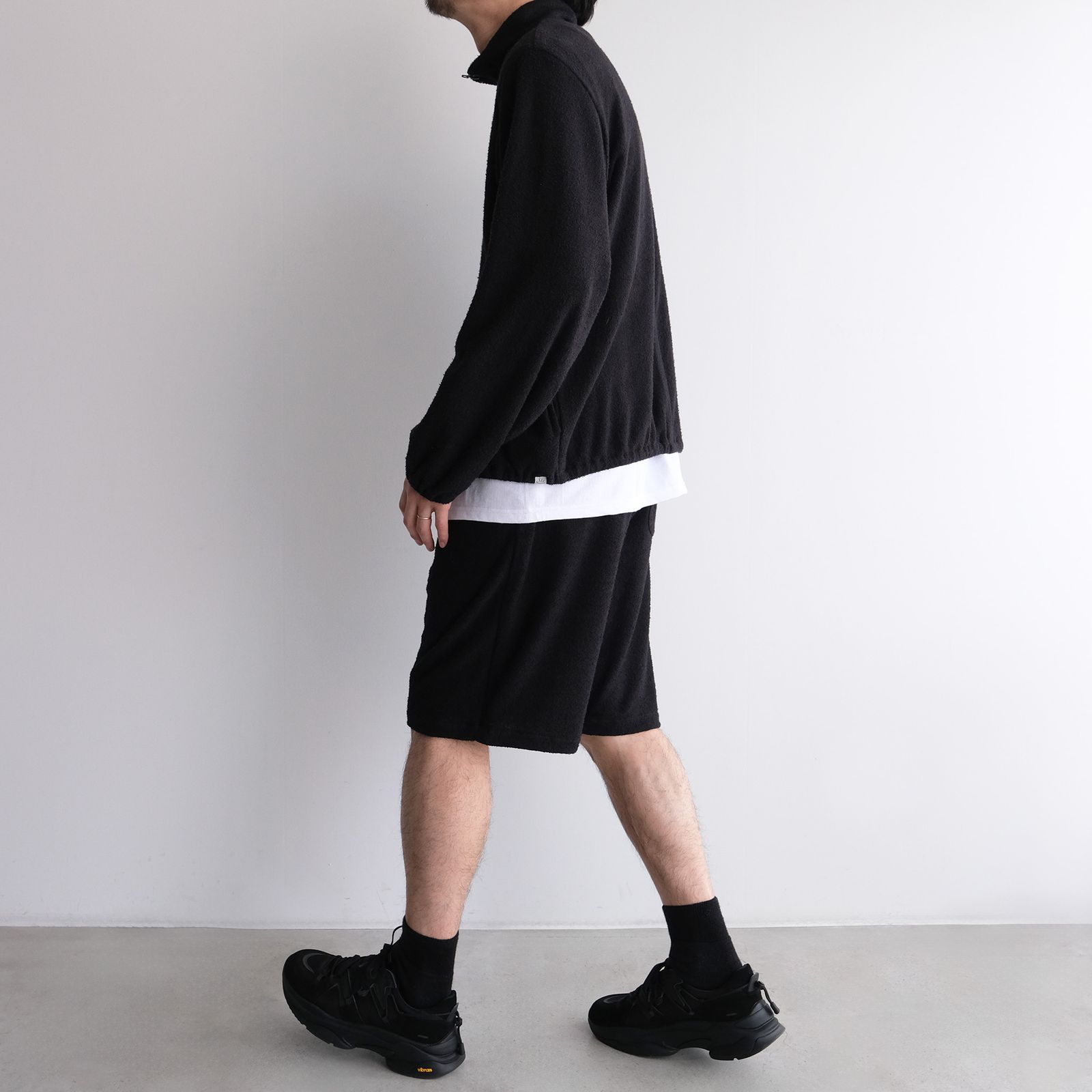 "towel Cloth Shorts Pants" -ショーツ-（Black / ブラック）