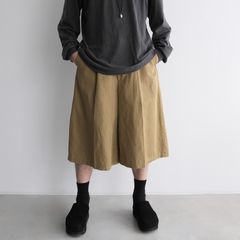 Cotton Wsher Half Pants -ショーツ-（Beige / ベージュ）