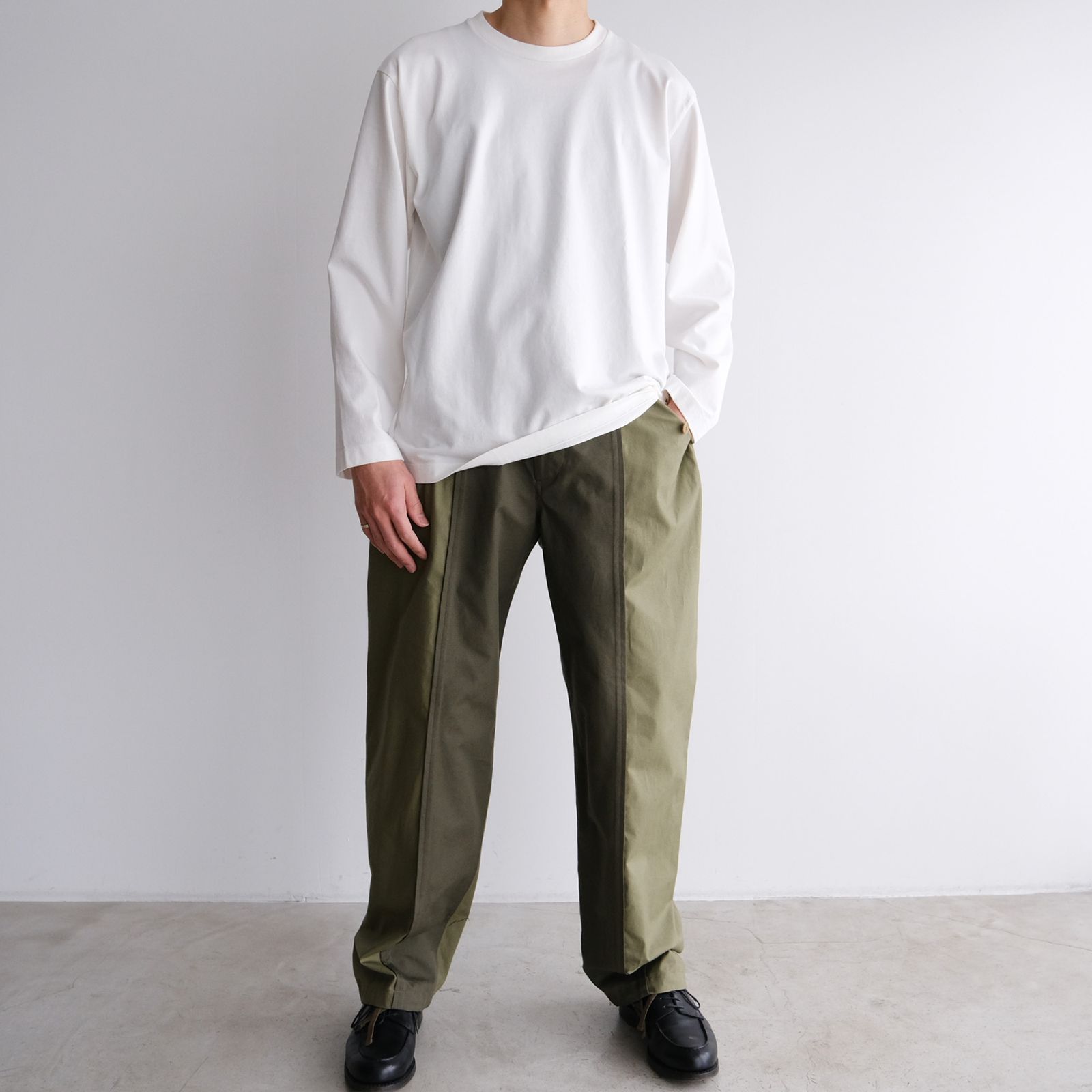 『Blocked Work Pants』-パンツ-（Olive / オリーブ）