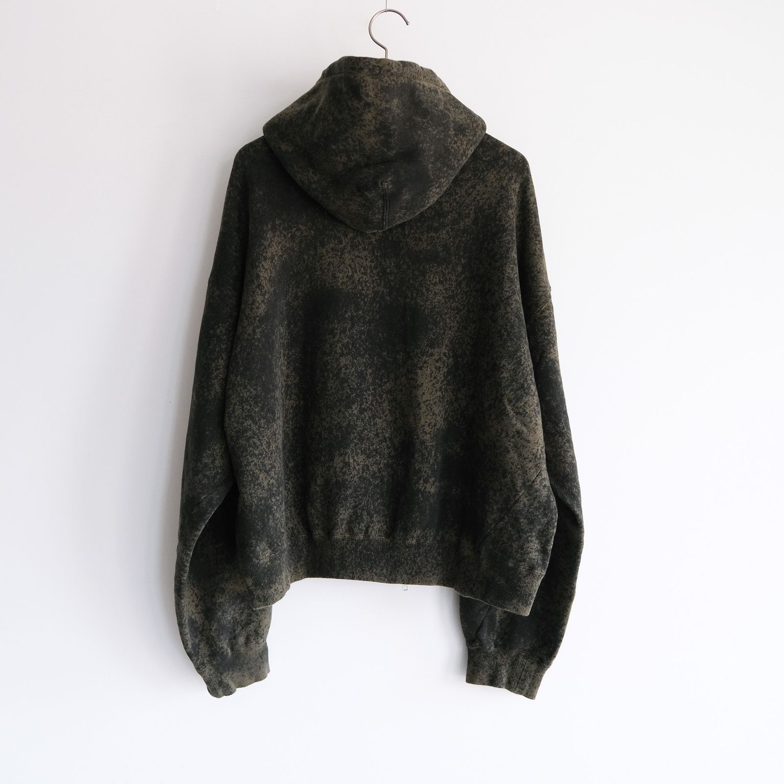 Hand Dye Twist Parka -パーカー-（Olive×Black / オリーブ×ブラック）