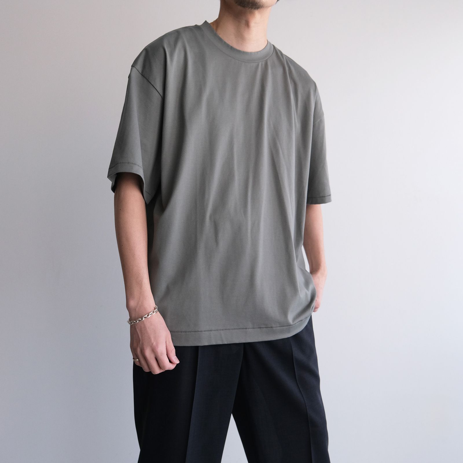 Suvin 60/2 Oversized T-Shirt -Tシャツ-（Khaki / カーキ）
