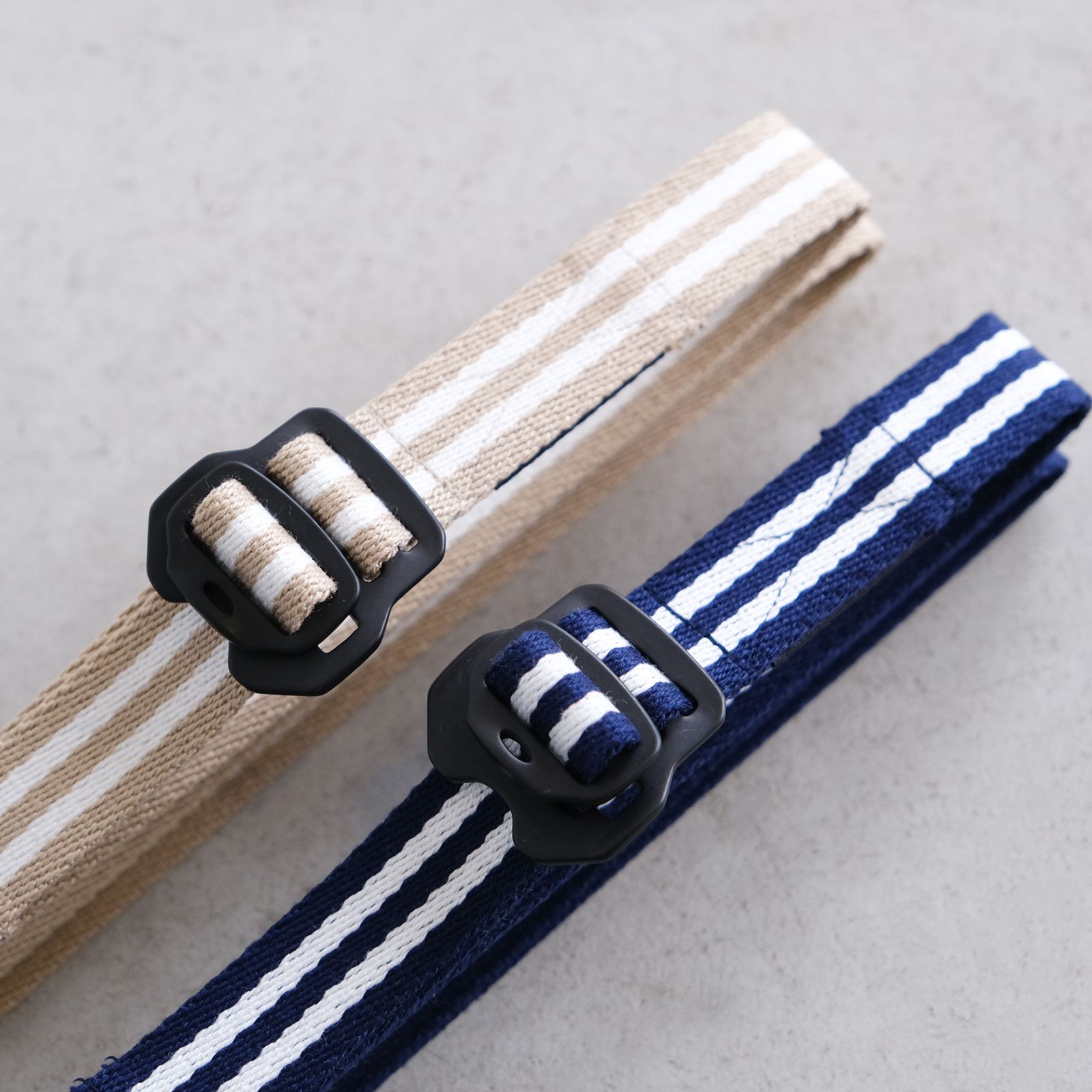 Trimmers Belt -ベルト- （ NAVY STRIPE / ネイビーストライプ ）