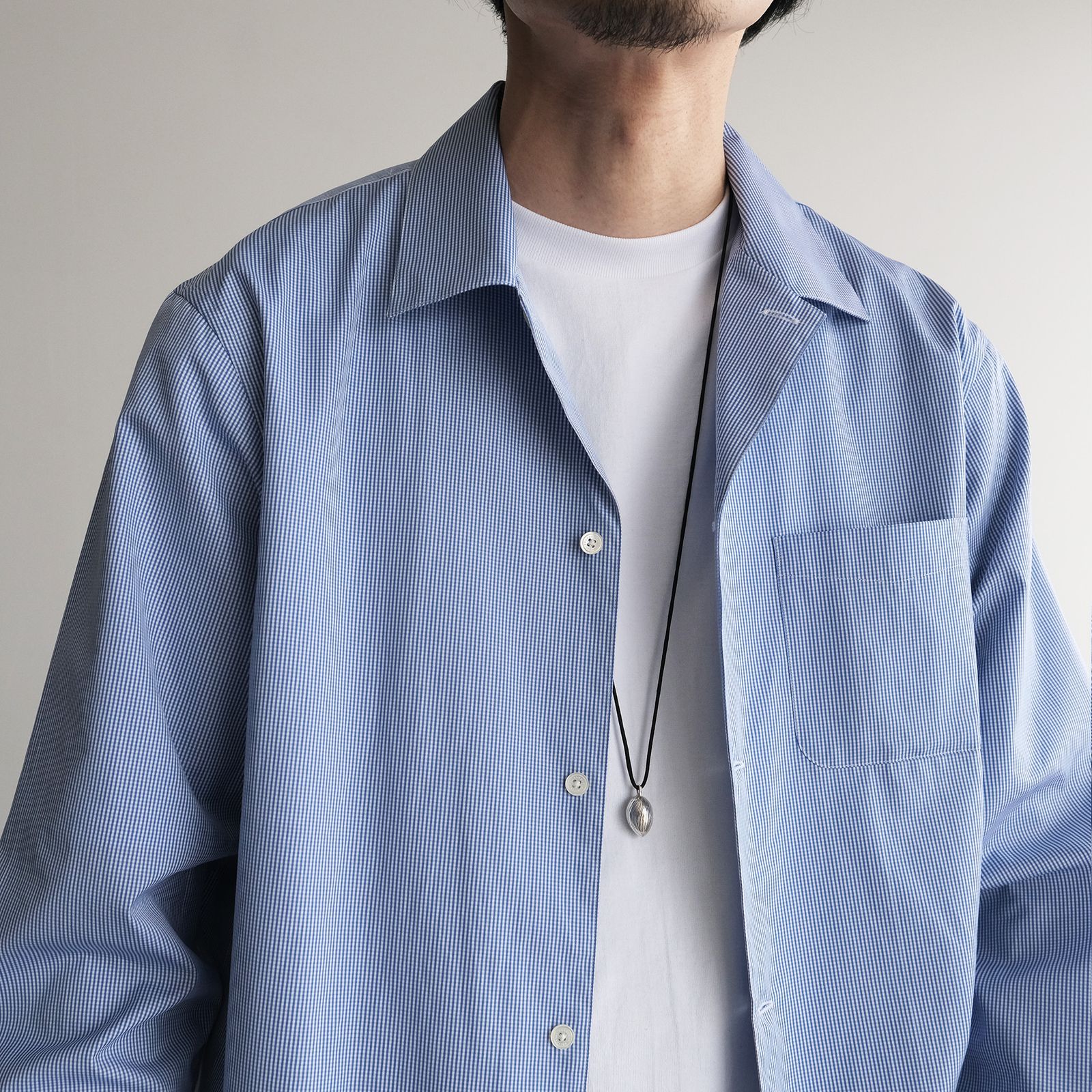 L/S Dress Shirts -シャツ-（Blue / ブルー）