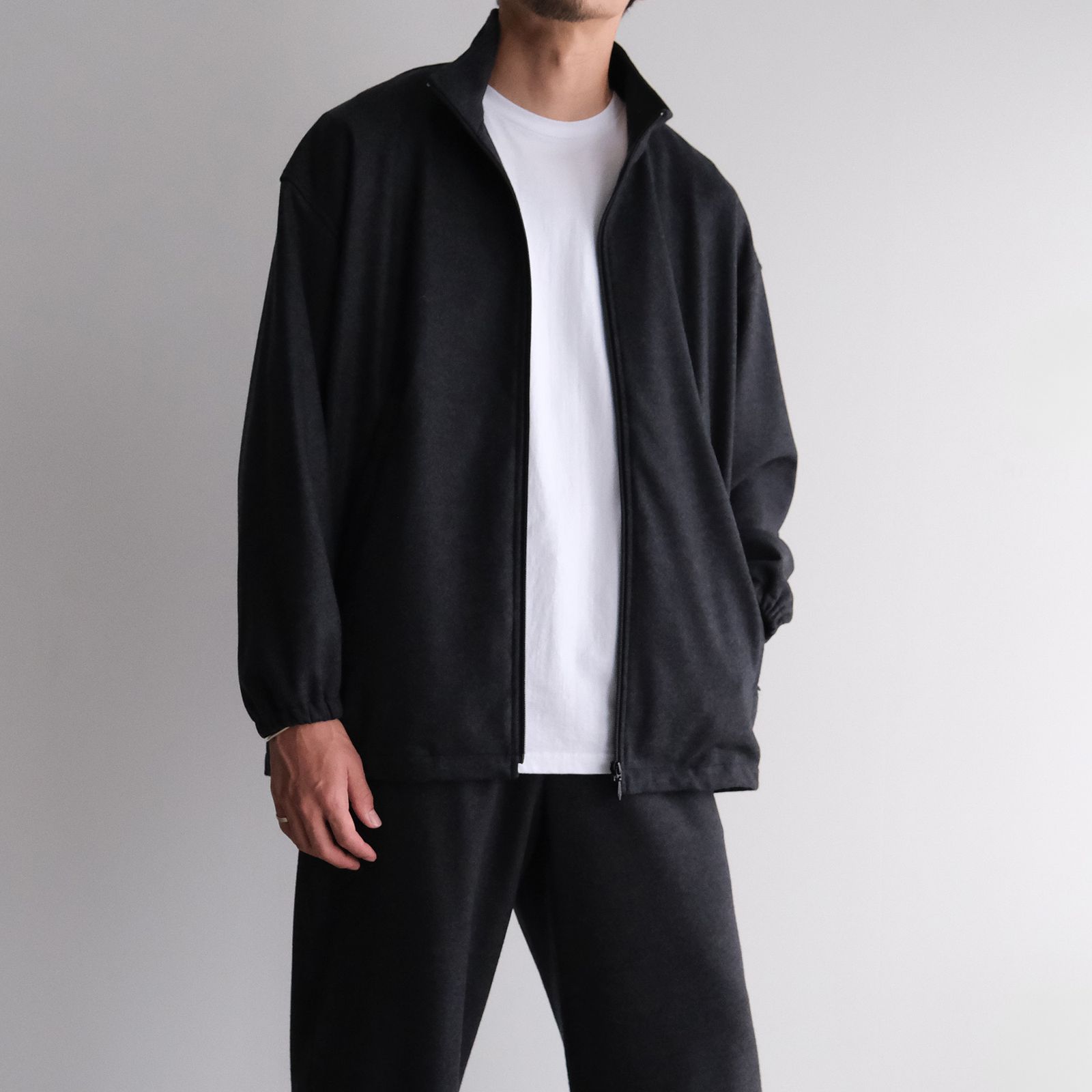 Wool Smooth Flannel Track Blouson -ブルゾン-（Gray / グレー）GU253-30220B