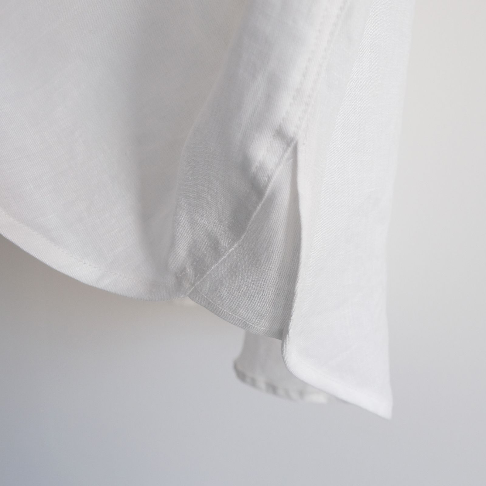 66L リネン高密度綾シャツ -シャツ-（White / ホワイト）