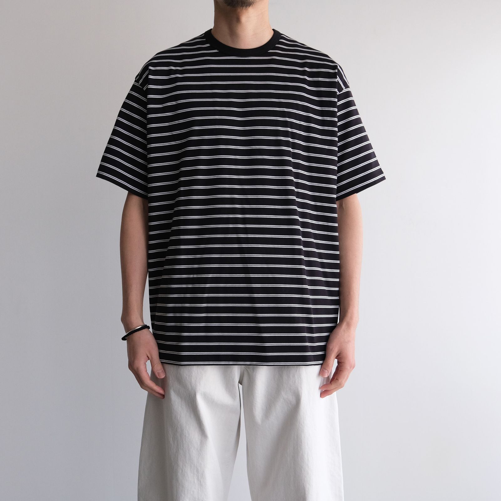 Tri Spun Border S/S Tee -Tシャツ-（Black×White / ブラック×ホワイト）GU261-70120B