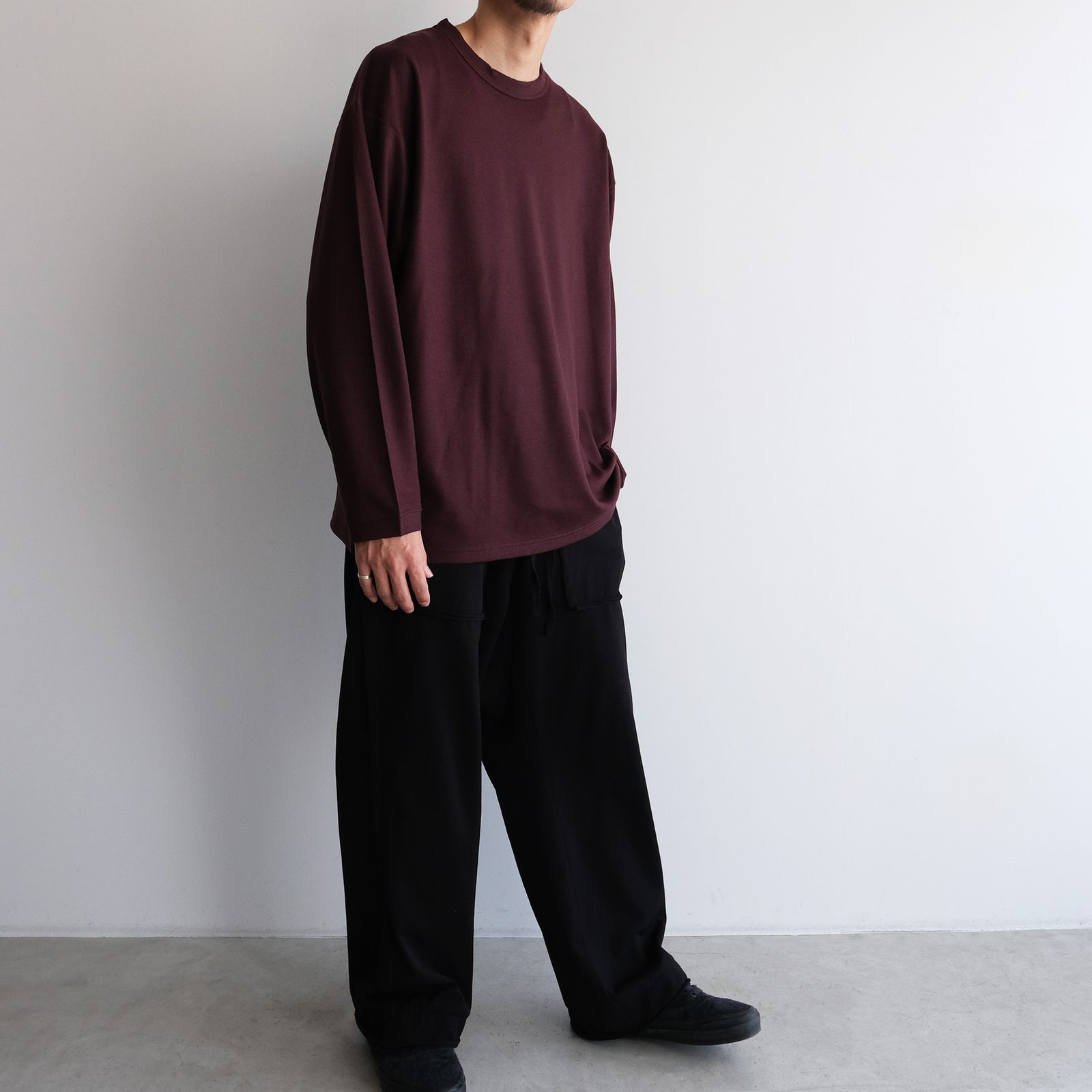 Merino Qualitee -Tシャツ-（Burgundy / バーガンディ）