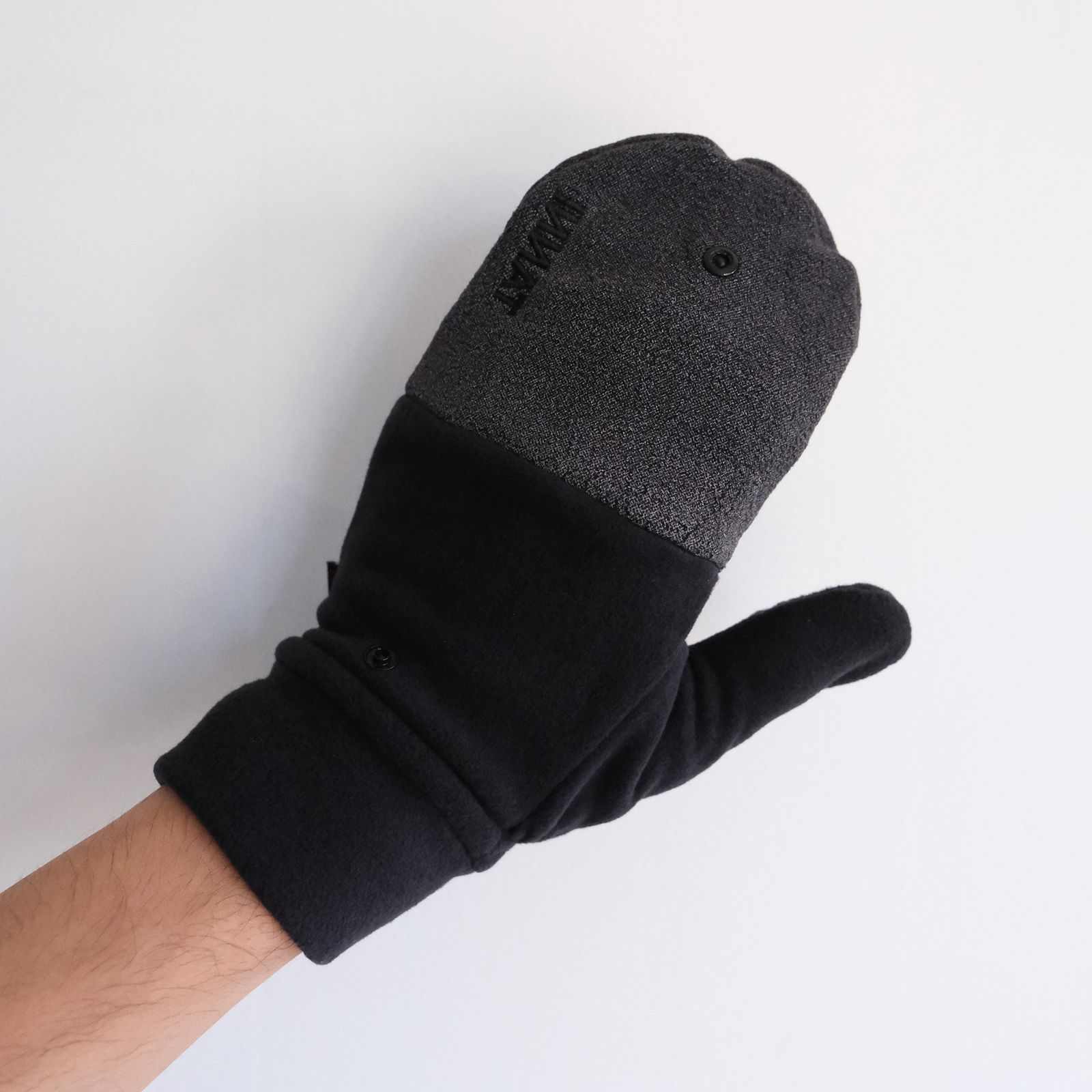 Pigment Print Wash Polartec Mitten -グローブ-（Black / ブラック）