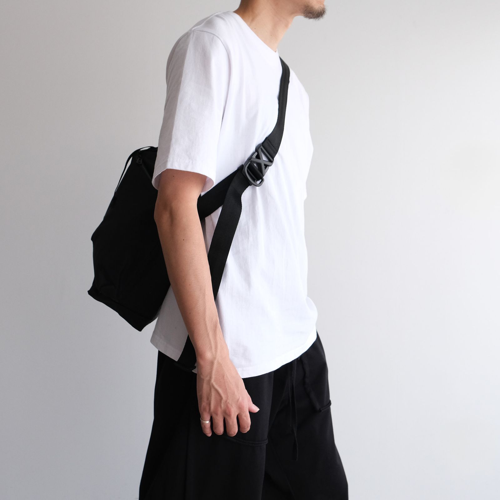 Recycle Twill Courier Shoulder -バッグ-（Black / ブラック）