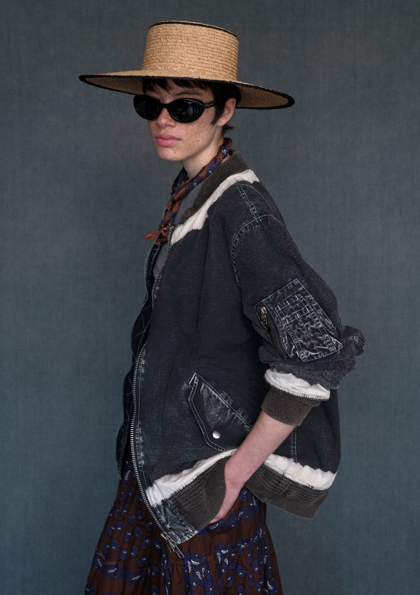 x Kijima Takayuki Raffia Trim Hat -ハット-（Natural x Black / ナチュラル×ブラック）