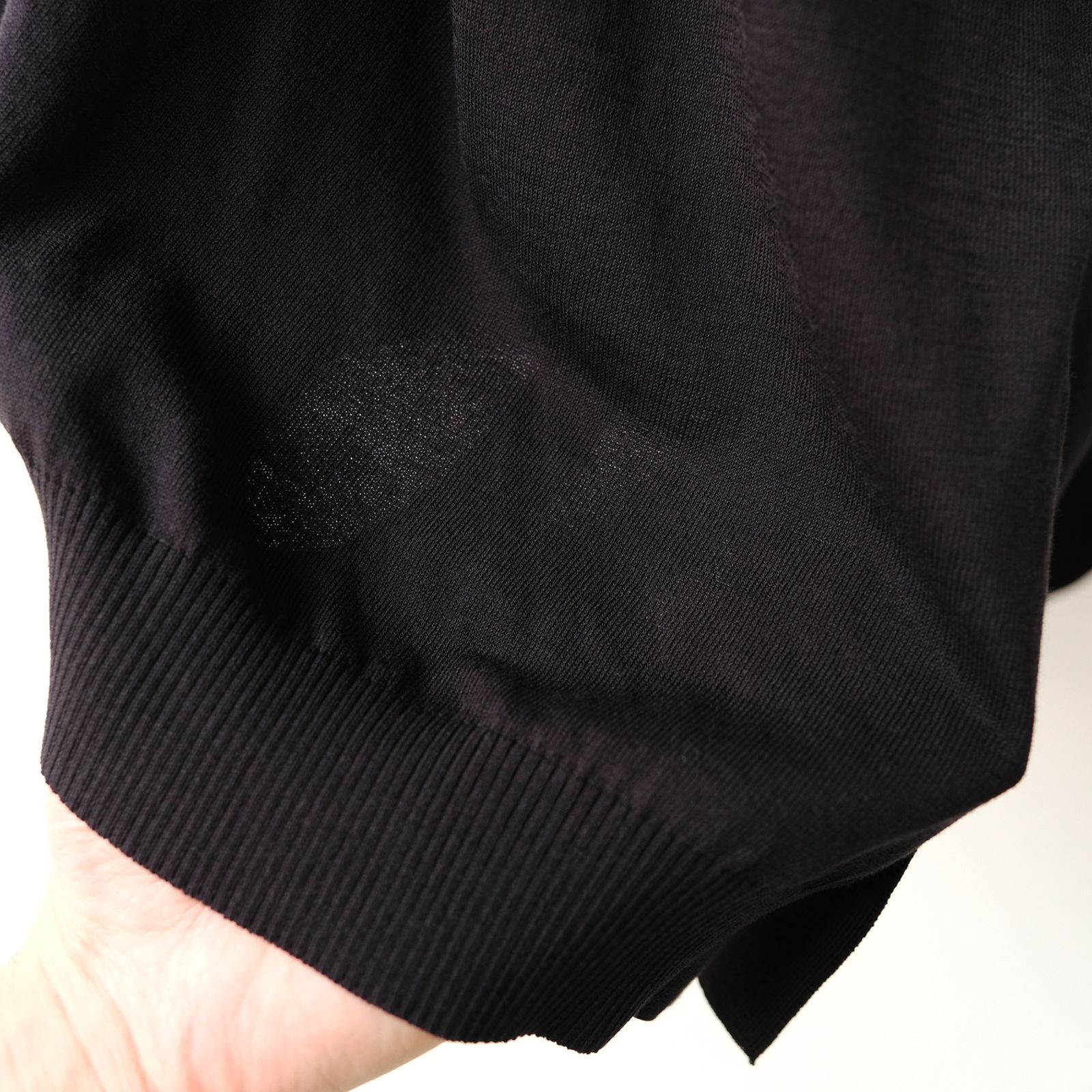ATON - Fresca Knit Oversized Cardigan -カーディガン-(Black ATON - Fresca Knit Oversized Cardigan -カーディガン-(Black