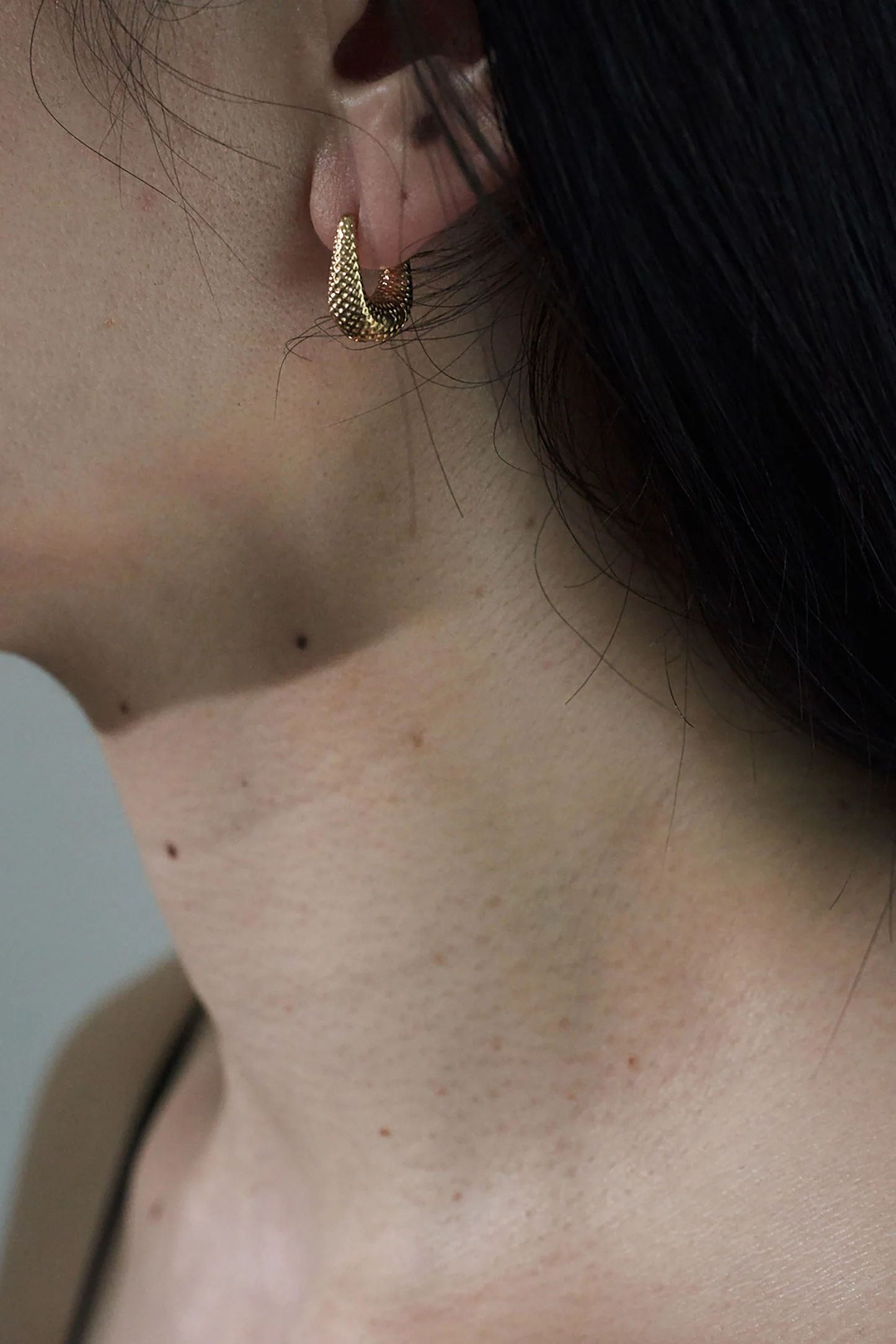 Tiny Tiny Dot Puffy Hoops -ピアス-（Silver 925 / シルバー925）