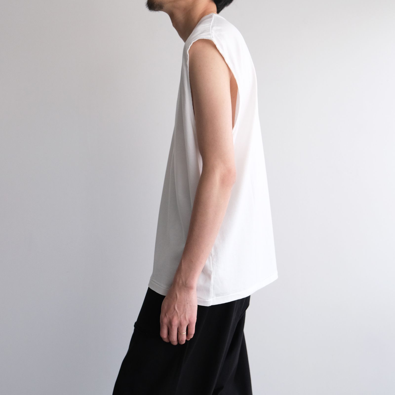 Sleeve Less T-Shirts -タンクトップ-（White / ホワイト）