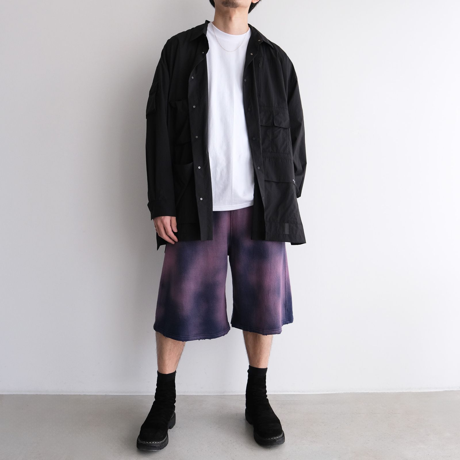 Pertex Utility Longline Shirt -シャツ-（Black / ブラック）