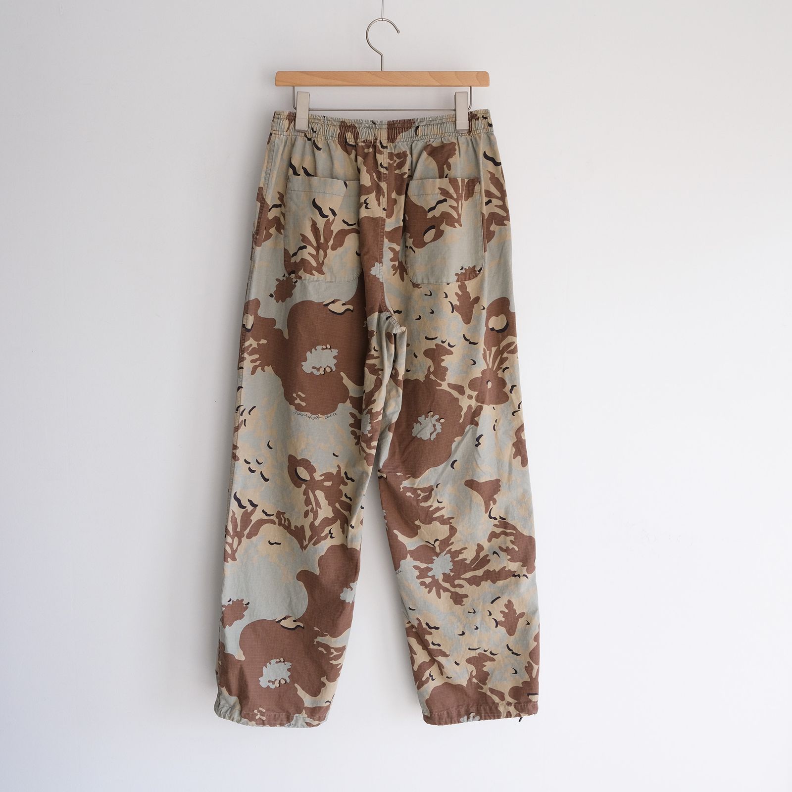 Camo Flower Double Knee Pants -パンツ-（Beige / ベージュ）