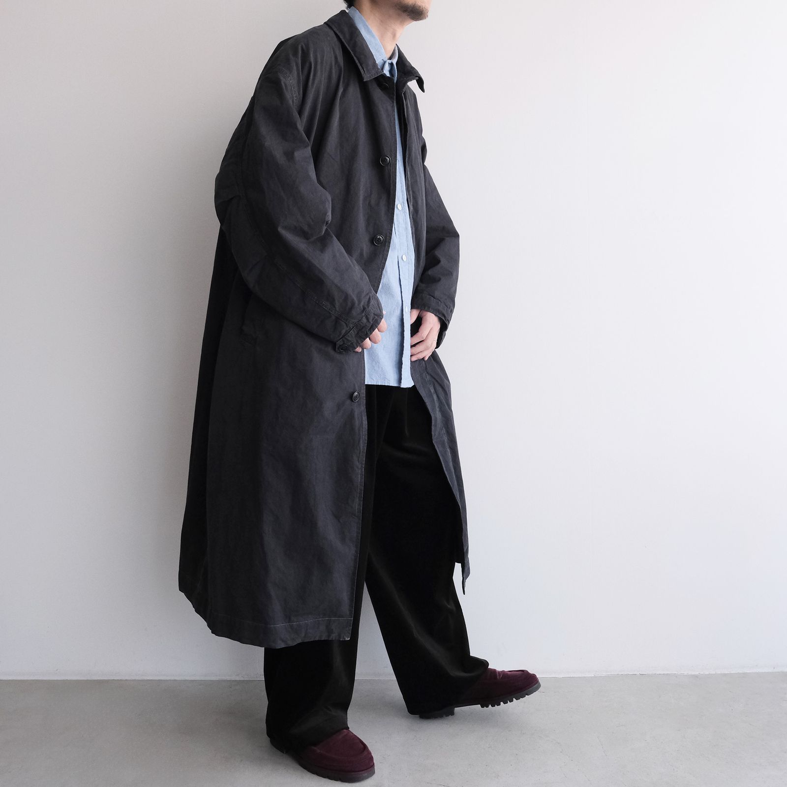Long Over Coat -コート-（Dark Navy / ダークネイビー）