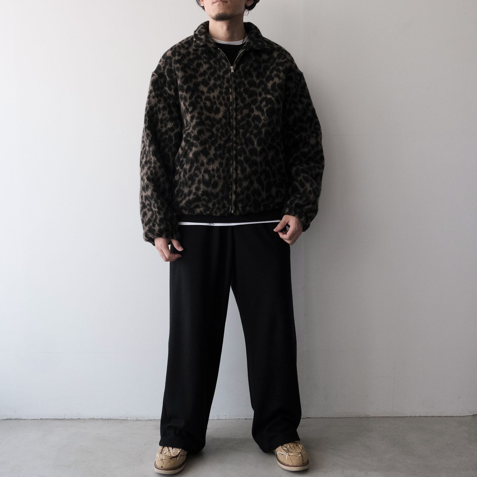 Leopard Blanket Blouson -ジャケット-（Brown / ブラウン）