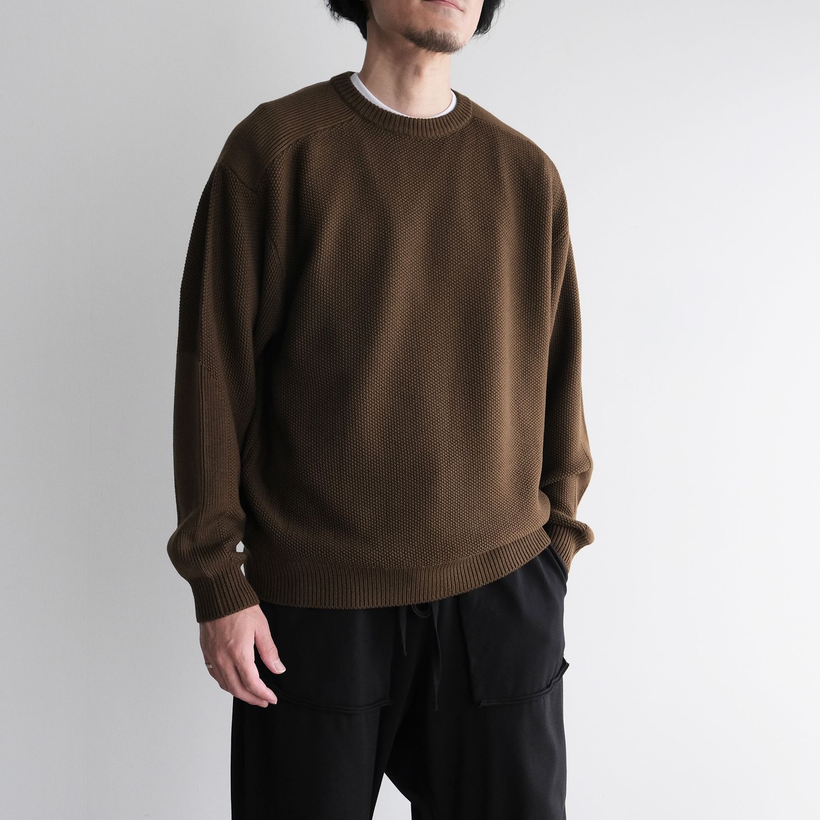 Soft Wool Command Sweather -ニット-（Brown / ブラウン）GU263-80600