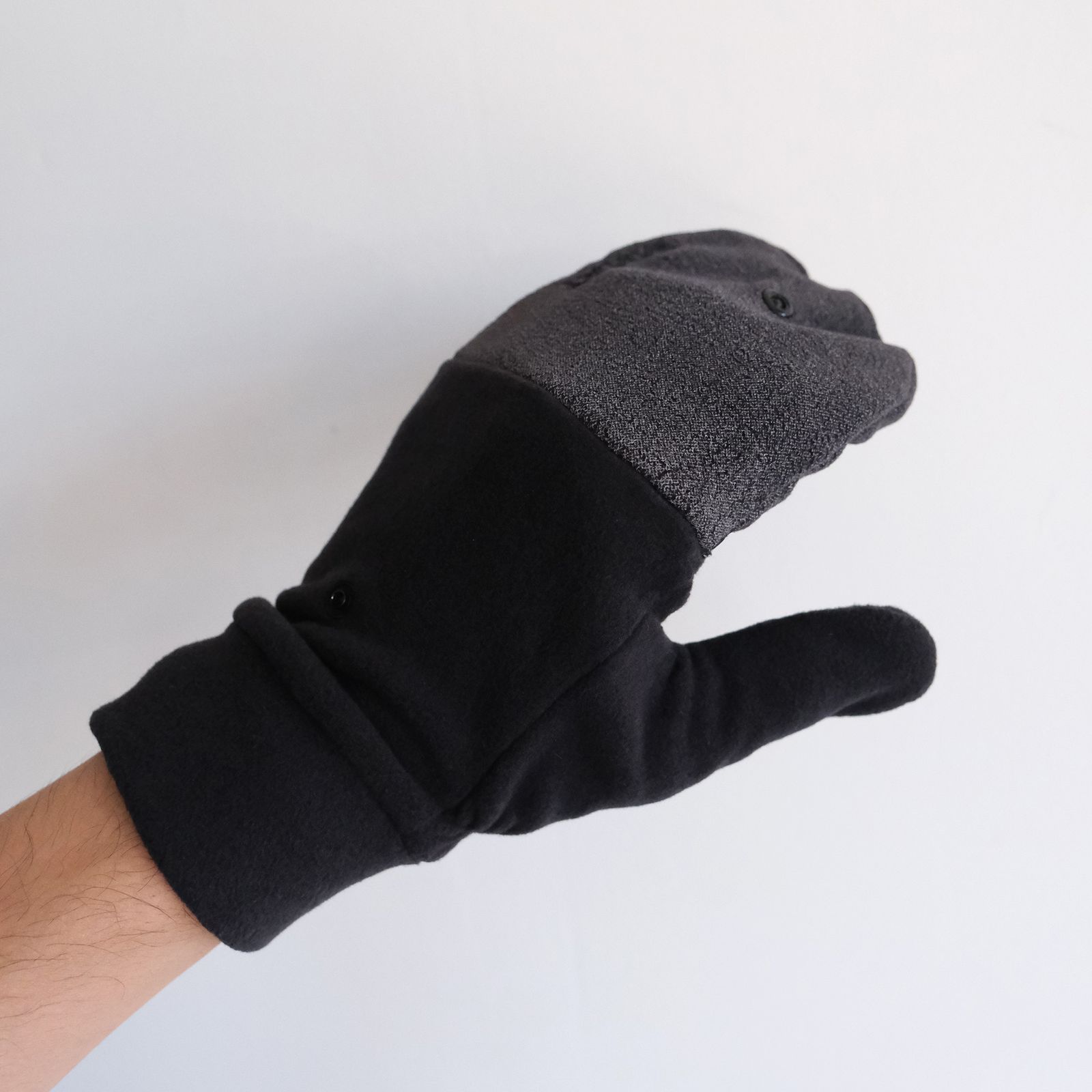 Pigment Print Wash Polartec Mitten -グローブ-（Black / ブラック）