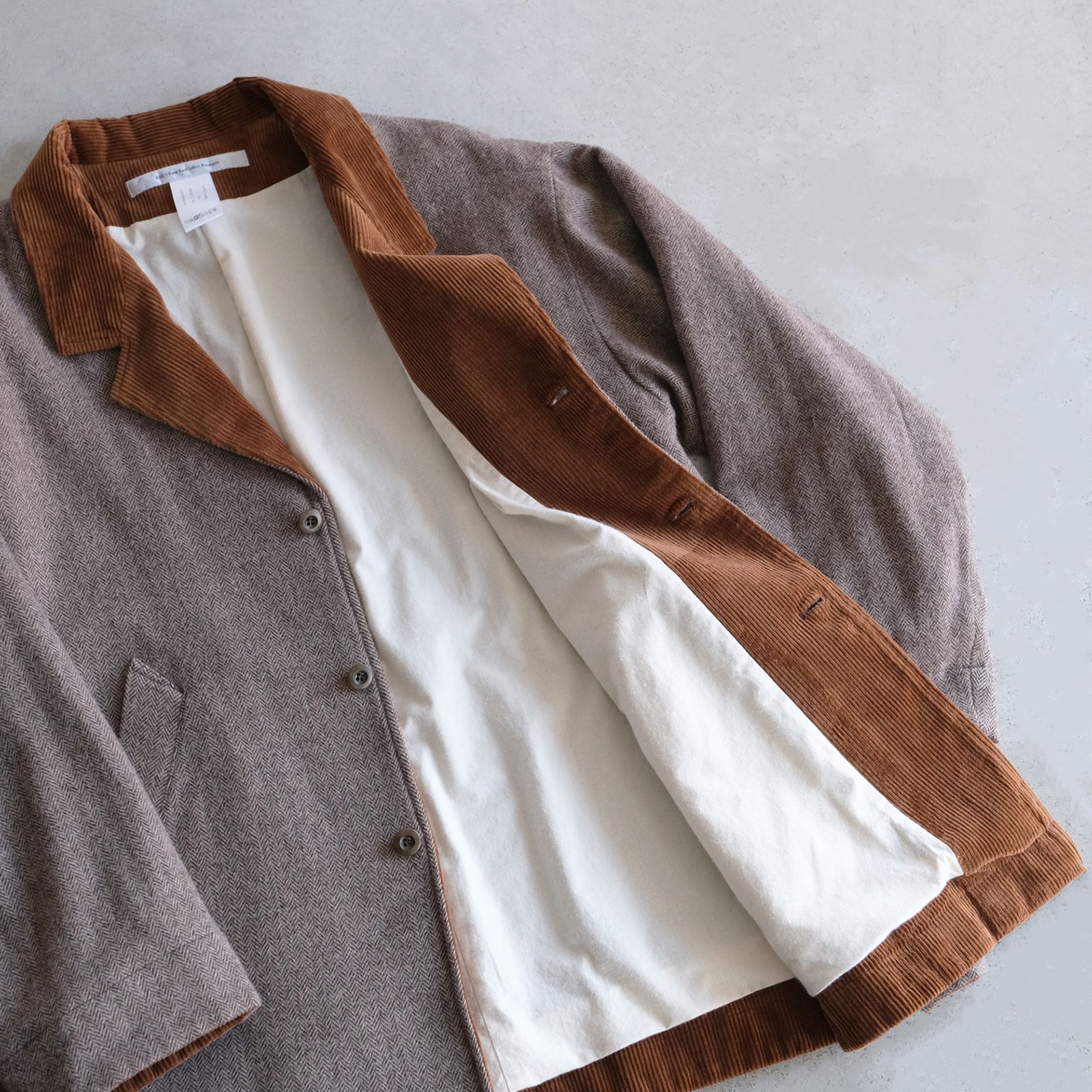 Novem Jacket -ジャケット-（Brown Herringbone / ブラウン ヘリンボーン）
