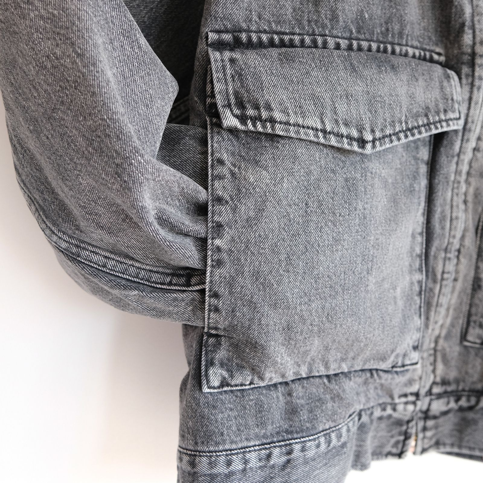 Selvage Denim Zip Jacket -デニムジャケット-（Black Light Fade / ブラックライトフェイド）