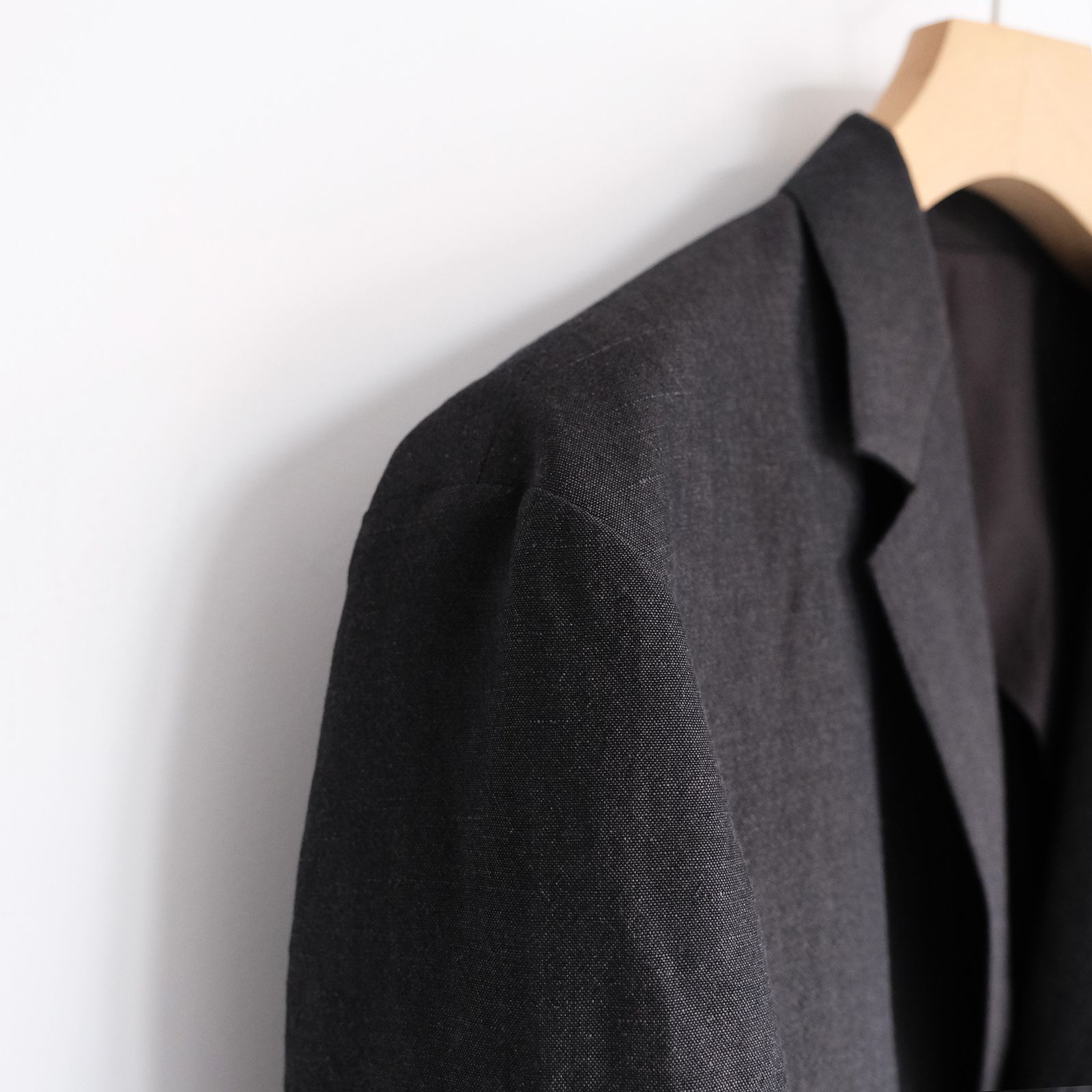 Wool Linen 2B Jacket -ジャケット-（Charcoal / チャコール）