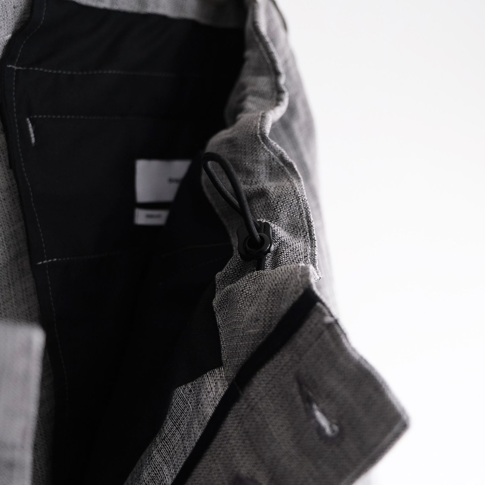 Linen Cupro Hopsack Military Shorts -ショーツ-（Gray / グレー）GM261-40378