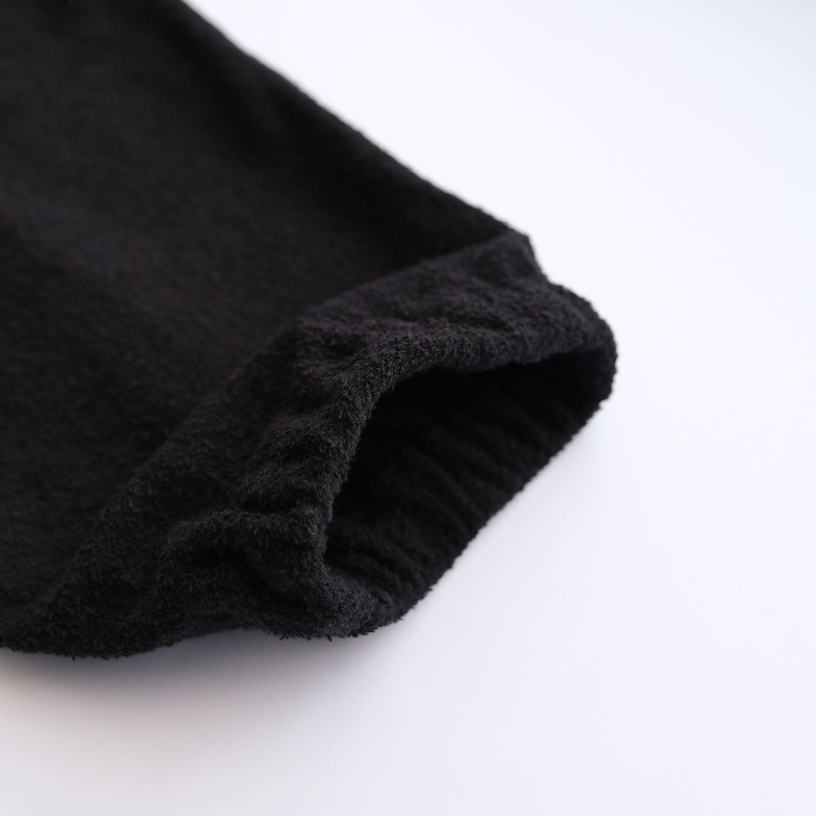 "Towel Cloth Wide Easy Pants" -パジャマ-（Black / ブラック）