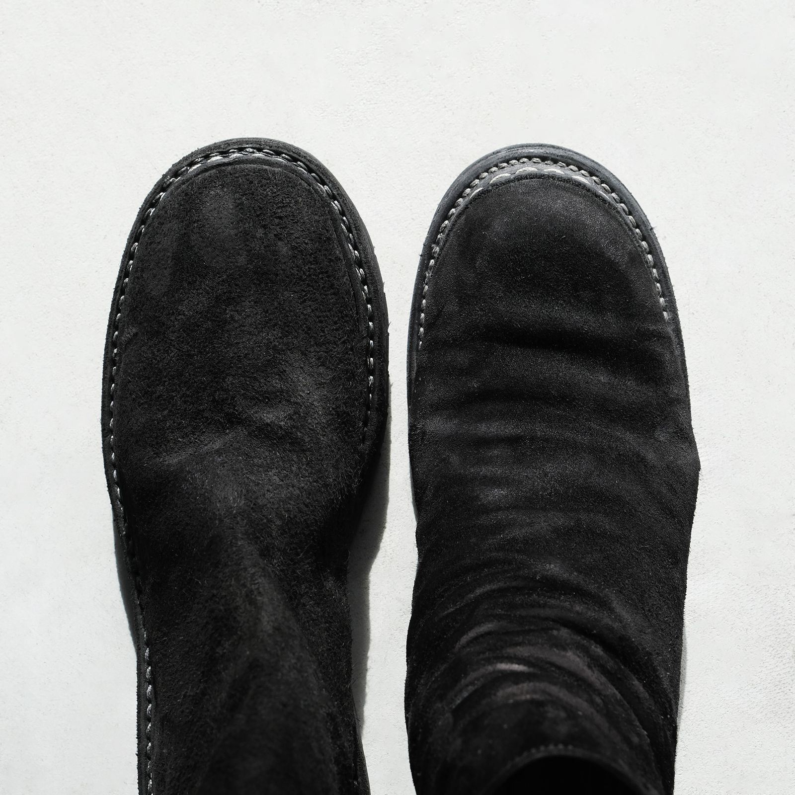 796V_N Horse Reverse Back Zip Boot -ブーツ-（Black / ブラック）