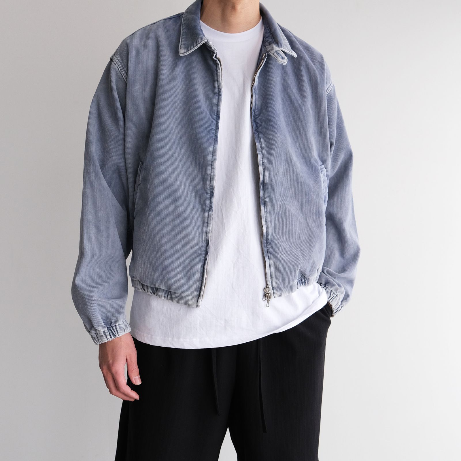 URU - Cotton Polyester Corduroy - Zip Up Blouson -ブルゾン