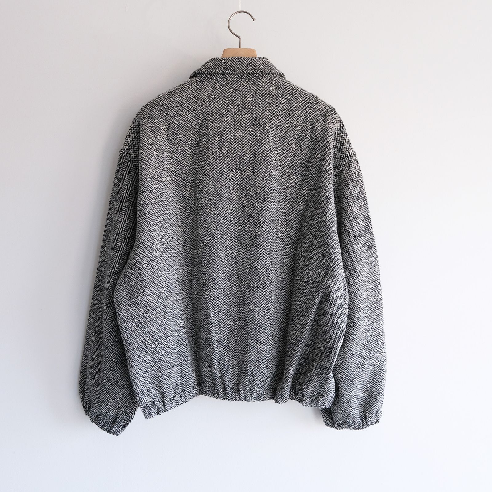 Tweed Zip Front Blouson -ブルゾン-（Black / ブラック）