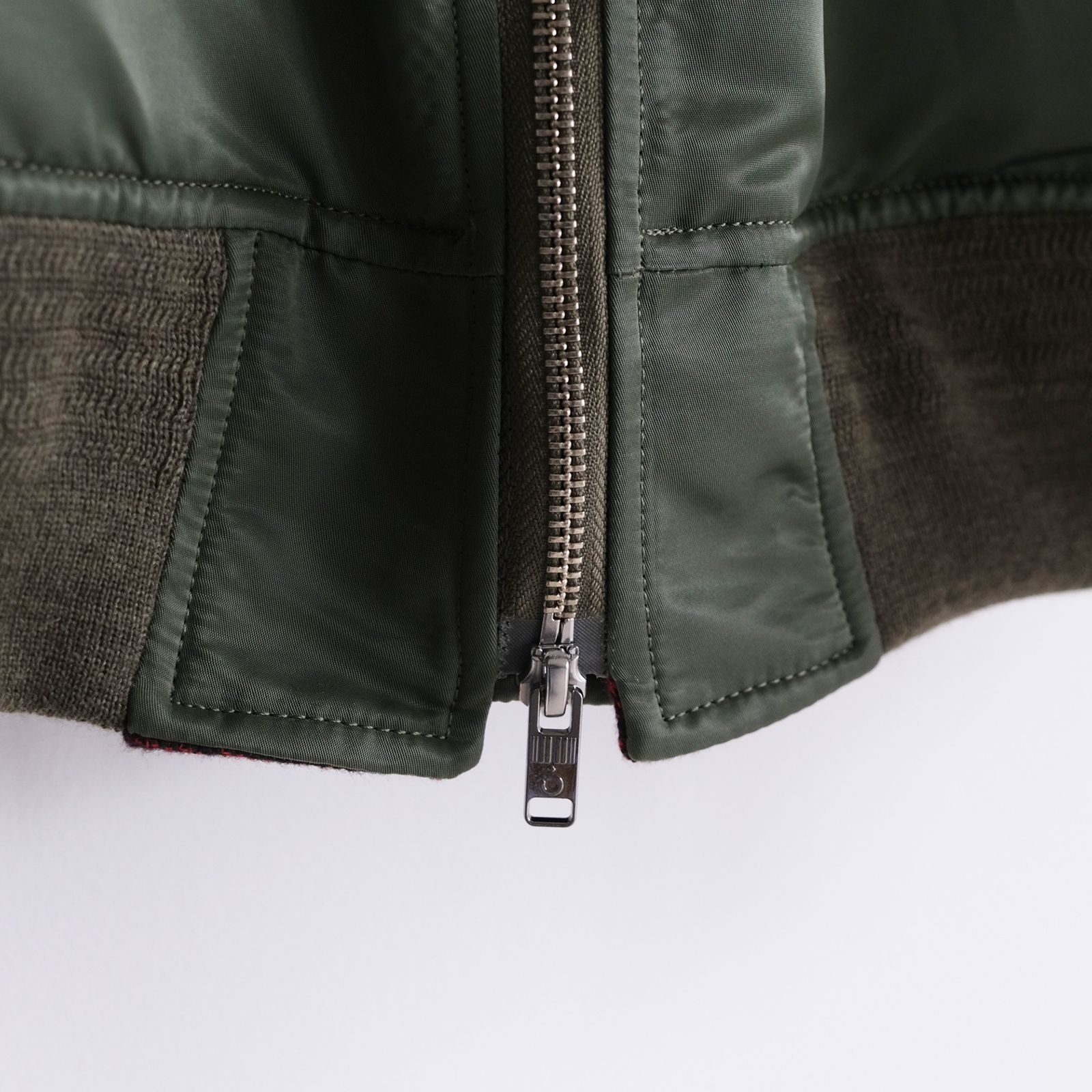 The Craft Hand Embroidery Flight Jacket -ジャケット-（Olive / オリーブ）
