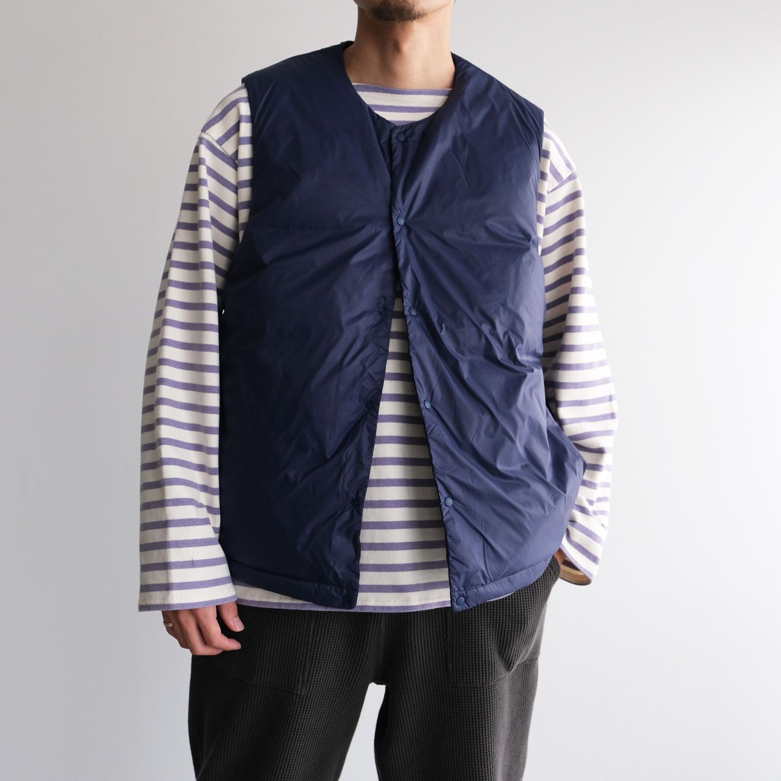 TAION Down Reversible Vest -ダウンベスト-（Navy / ネイビー）