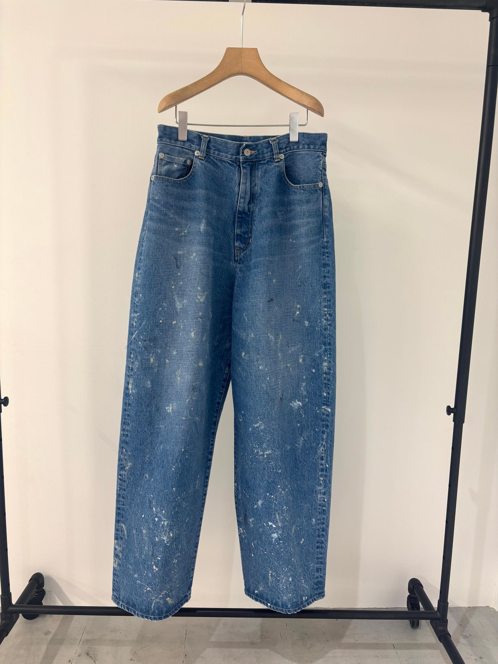 Baggy 5 pocket Pants -デニム-（Blue Used Print / ブルーユーズドプリント）