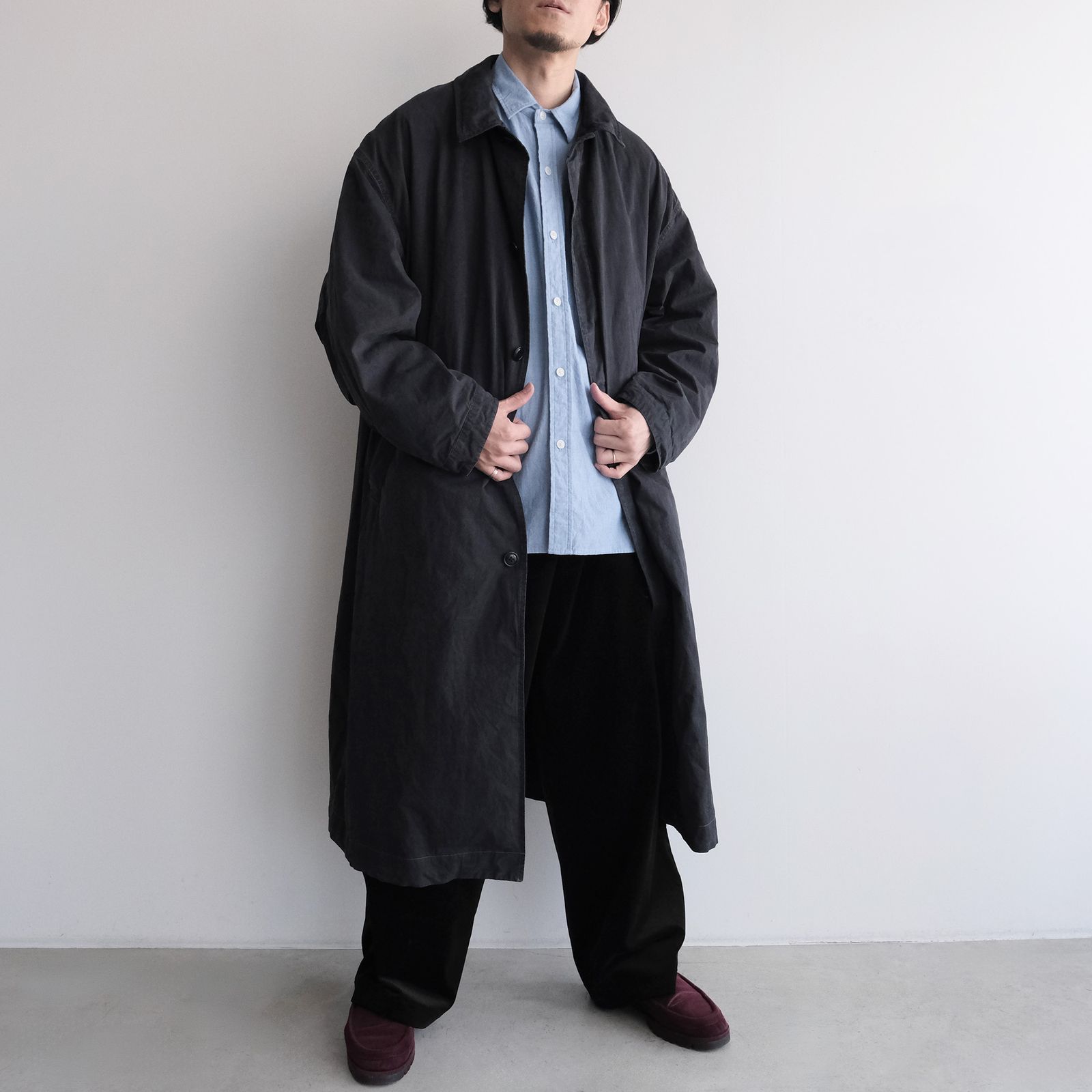 Long Over Coat -コート-（Dark Navy / ダークネイビー）