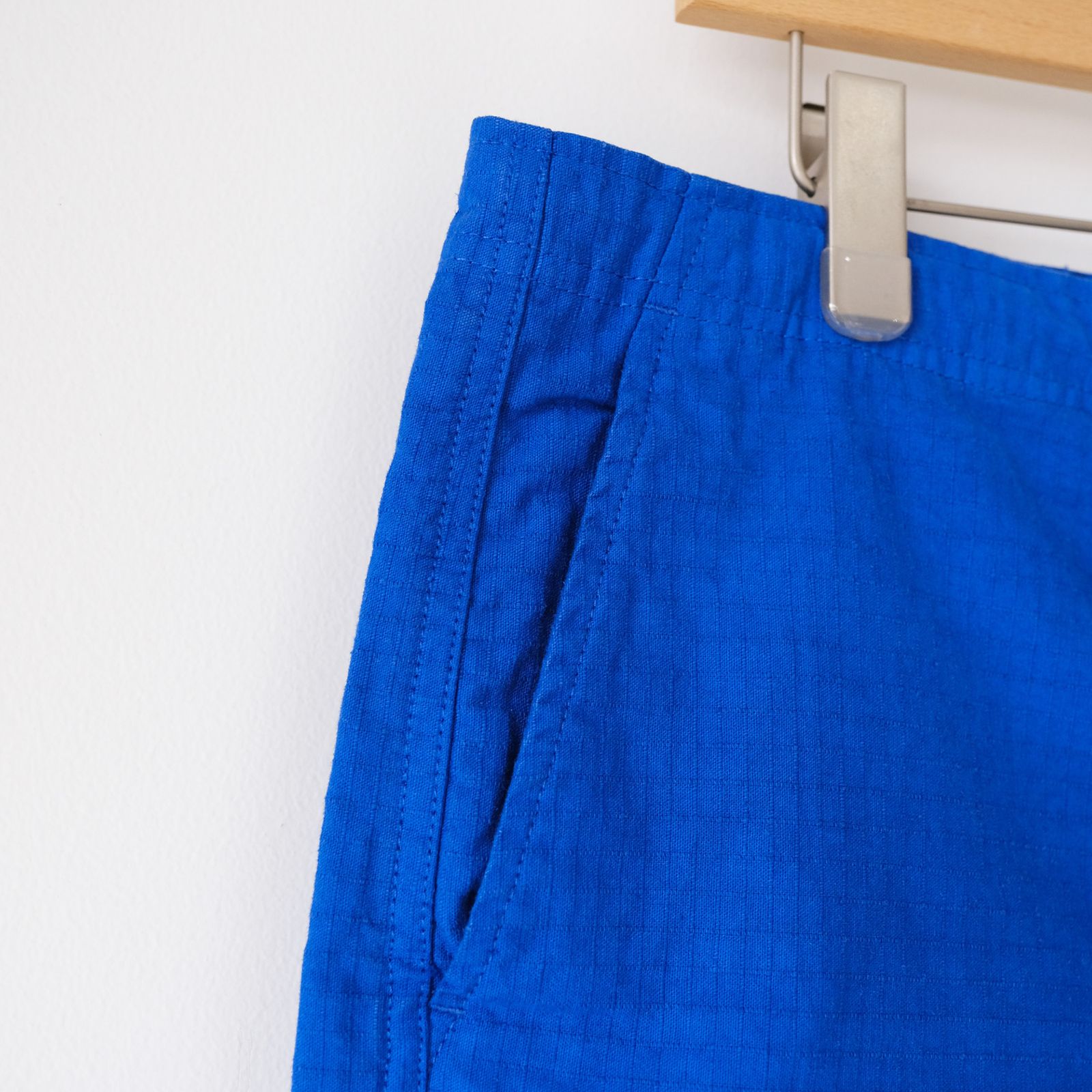 Phatee Hemp Garment Dyed Over Shorts - ショーツ-（Blue / ブルー）