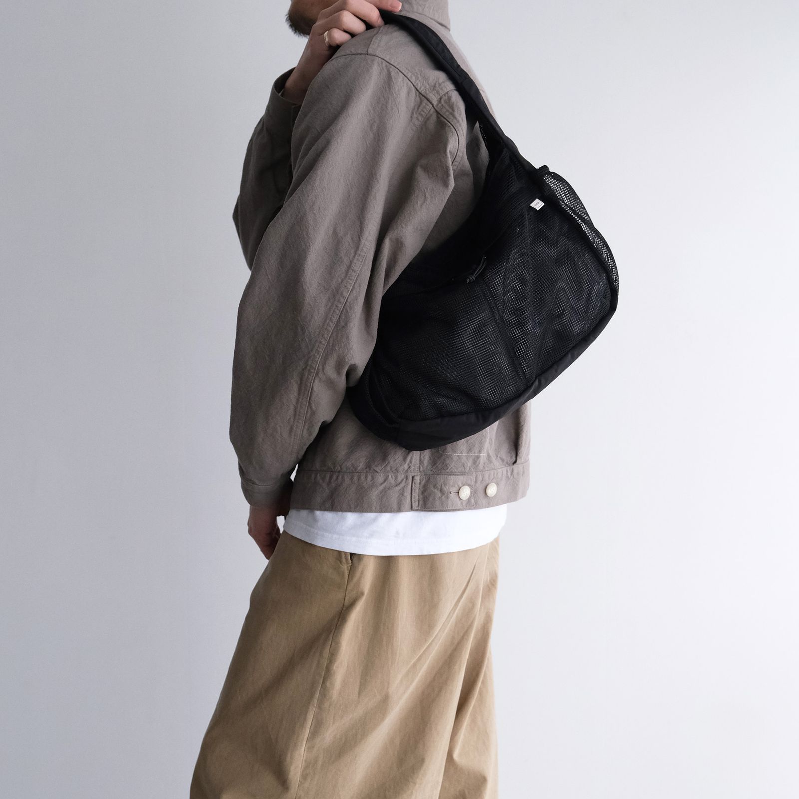 Mesh Shoulder Bag -バッグ-（Black / ブラック）